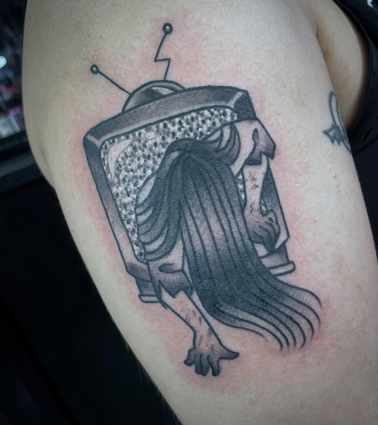 Tattoo by @unkindnessart — dotwork, black_and_grey