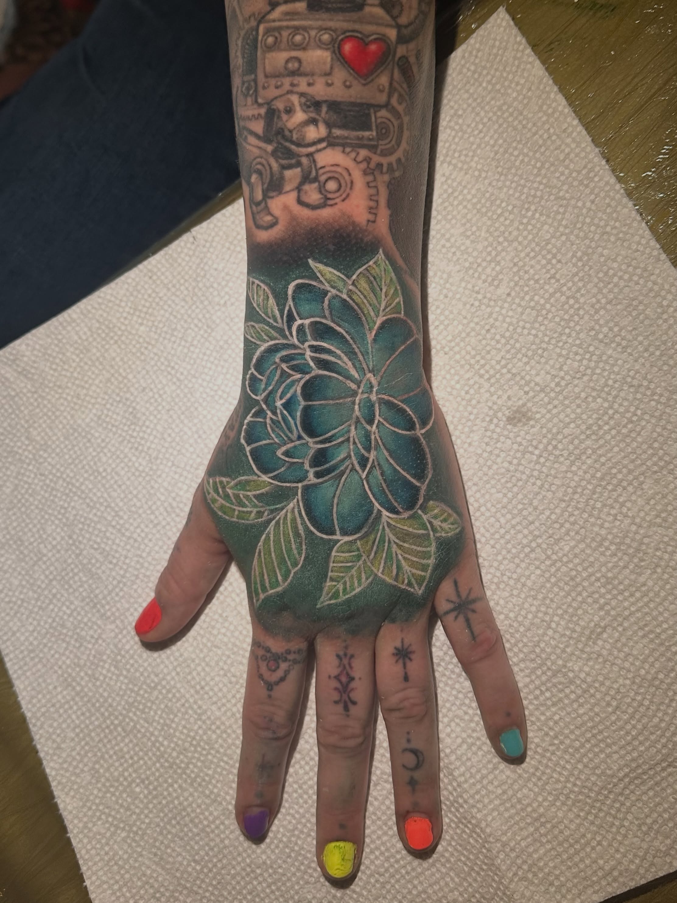Tattoo by @jcwazzi_tats — dotwork, geometric