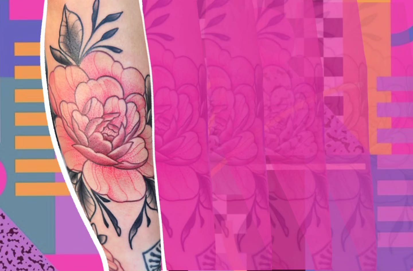 Peony American traditional tattoo on the forearm by Angel O'Connor Tattoos