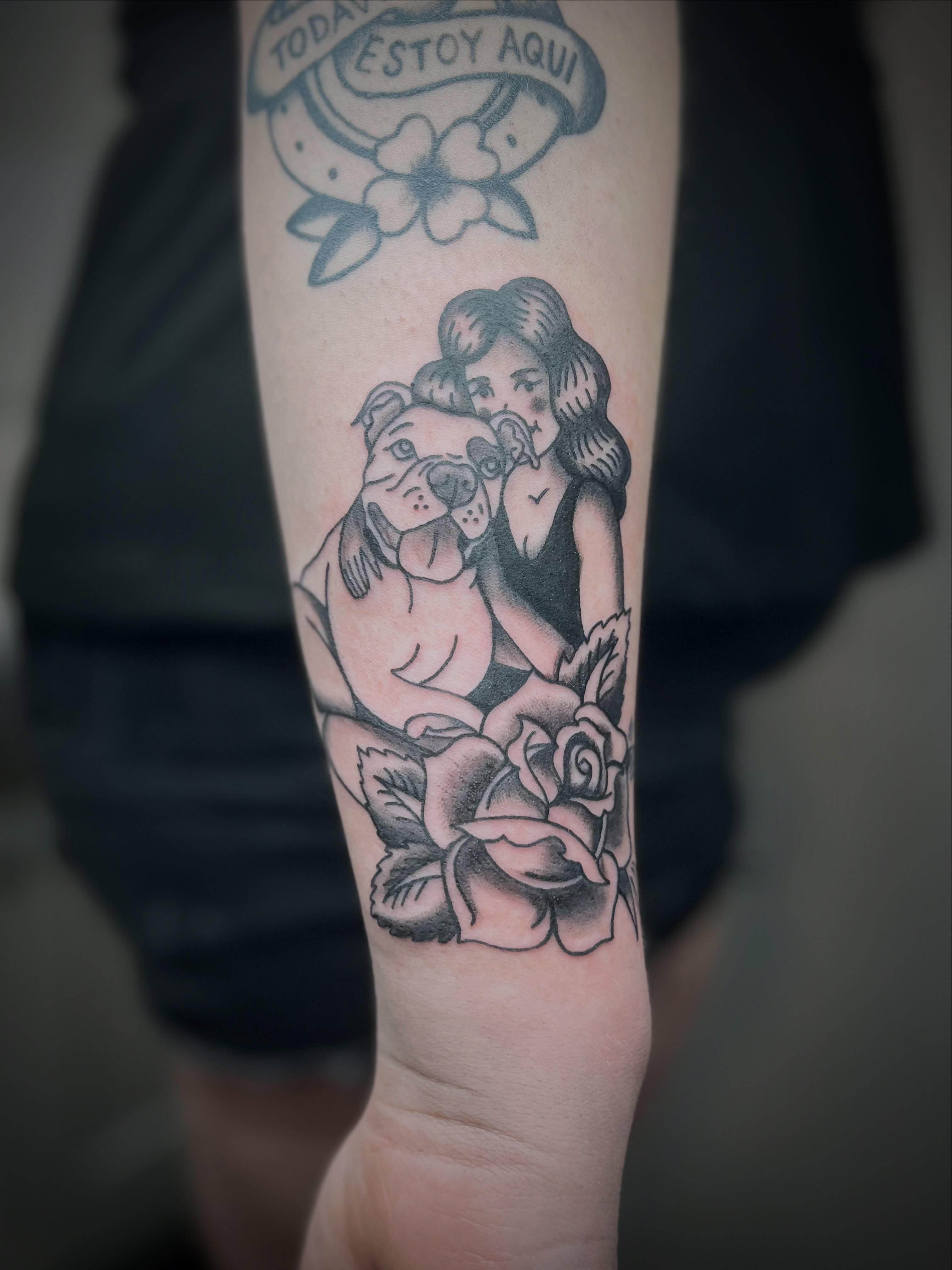Tattoo by @sailor_riot — american_traditional, black_and_grey