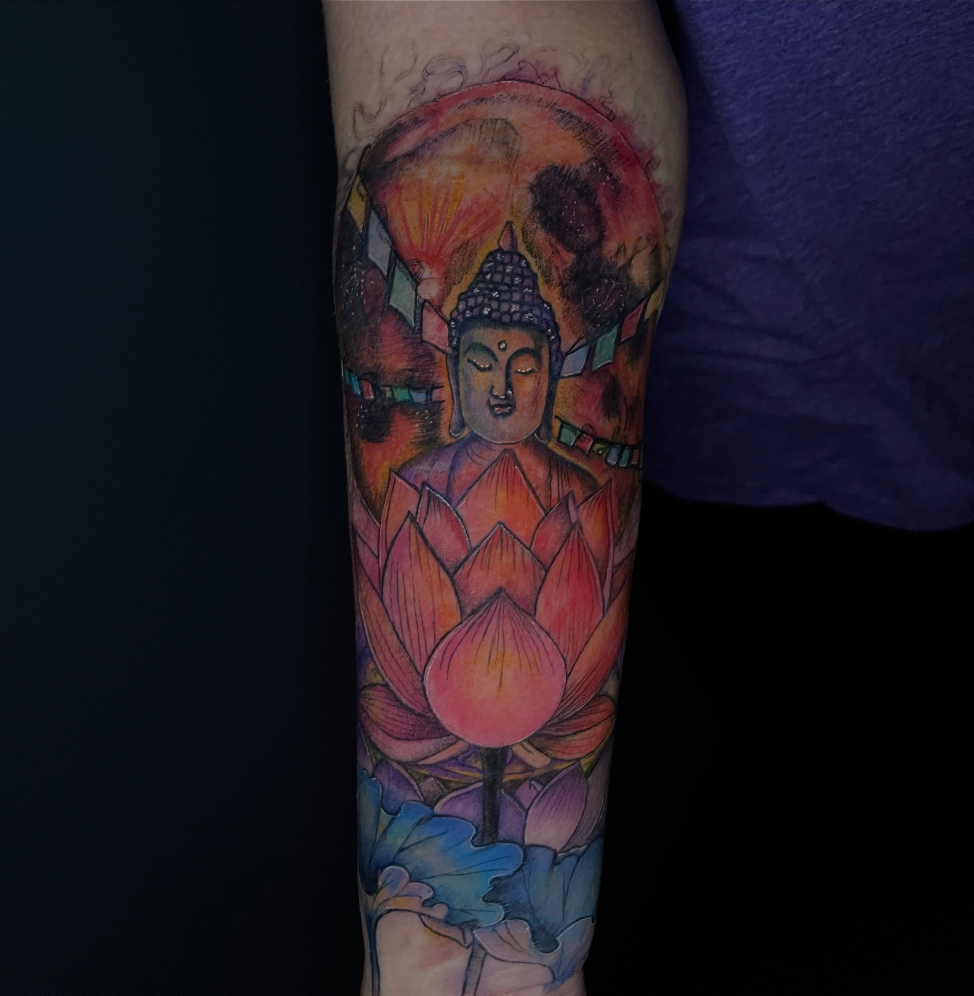 Tattoo by @tat2garrett — watercolor, new_school