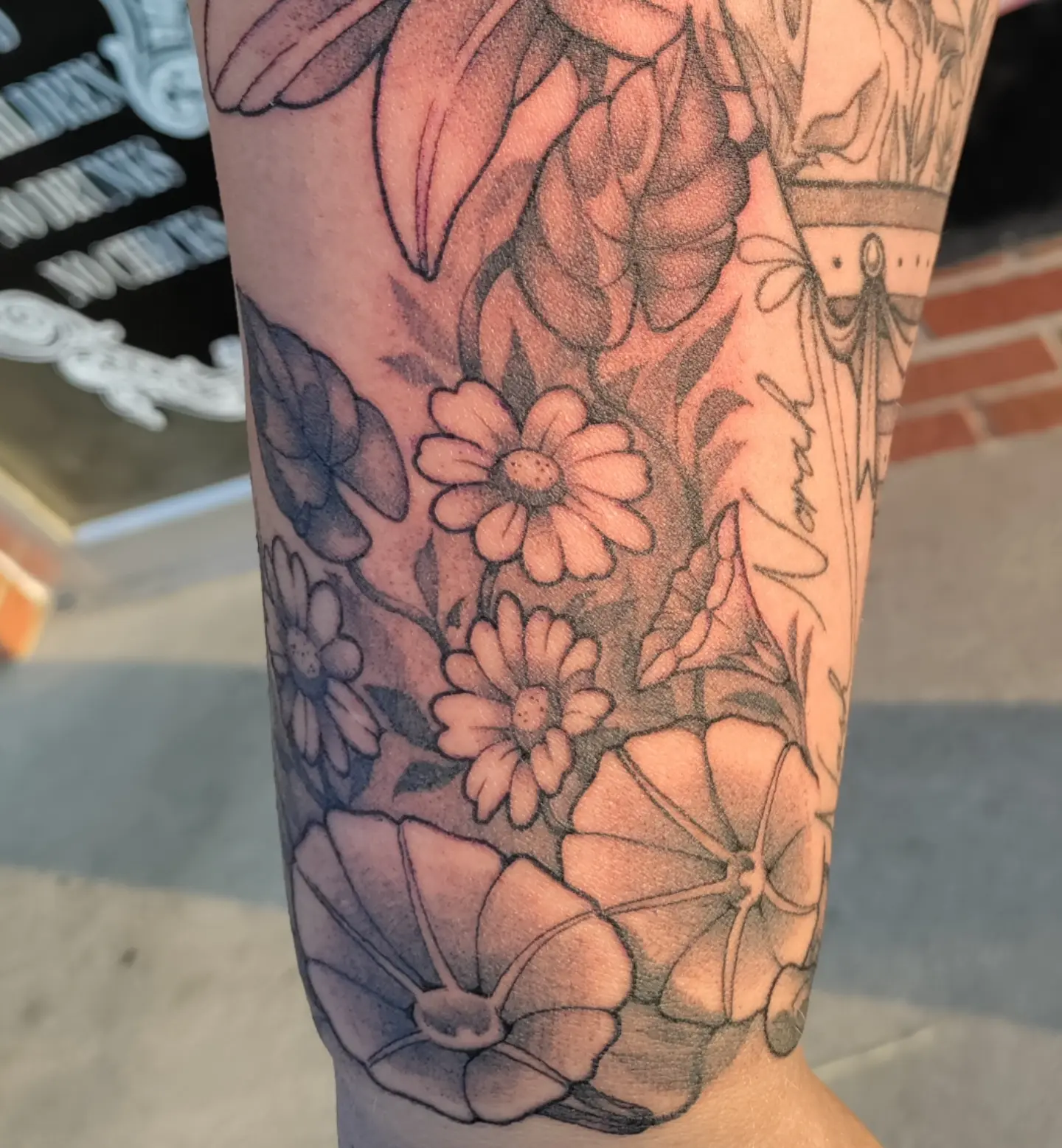 Tattoo by @harvest_moon_tattoos — black_and_grey