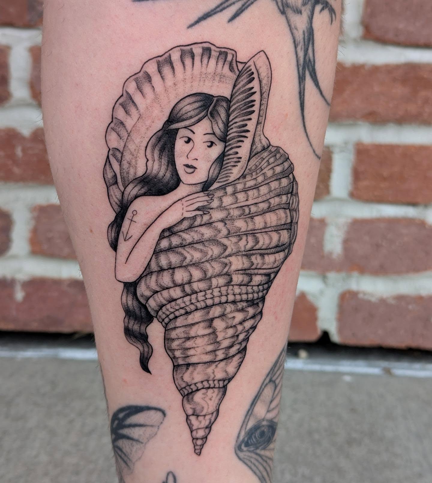 Tattoo by @colormemegantattoos โ black_and_grey