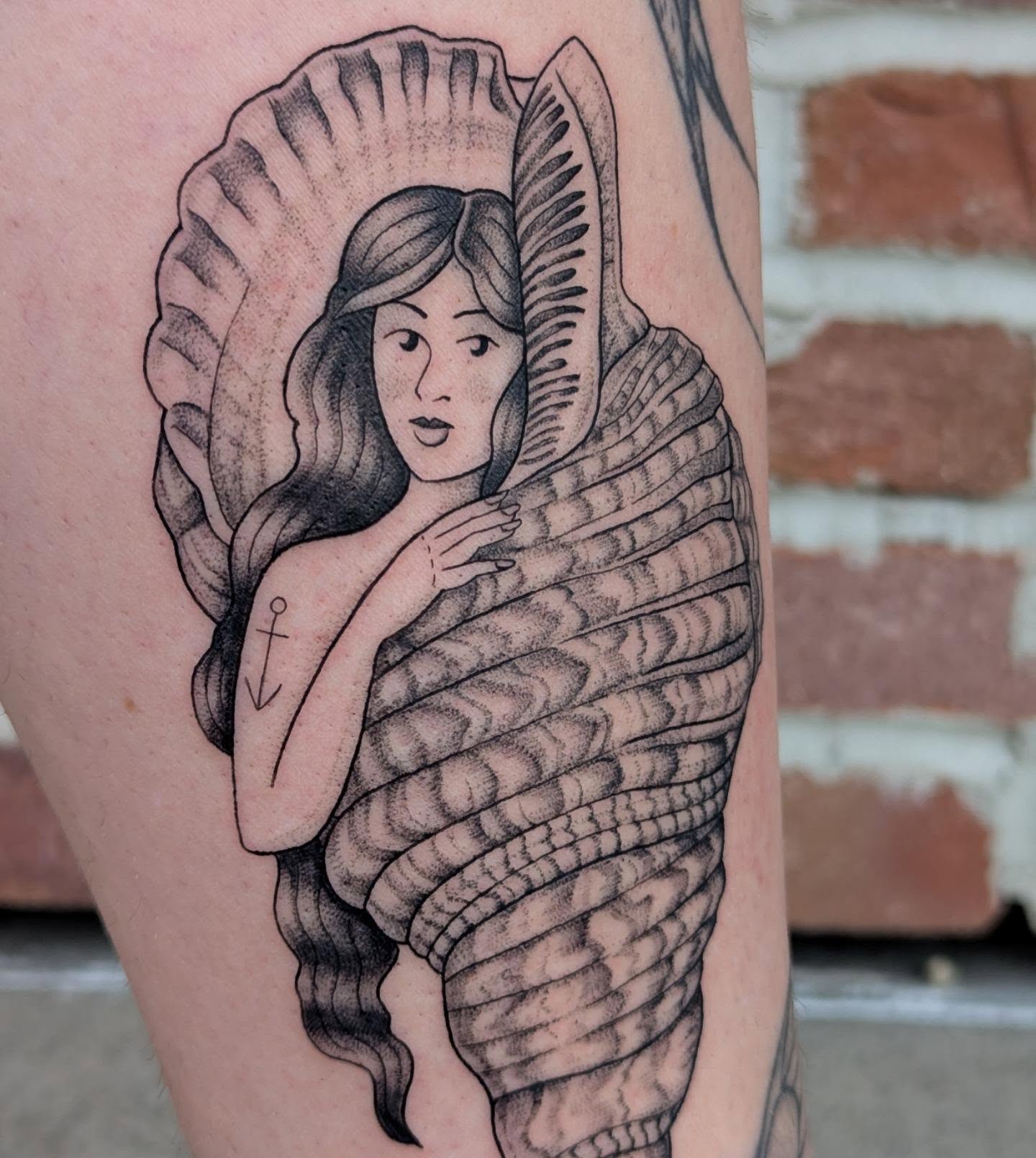 Tattoo by @colormemegantattoos โ black_and_grey