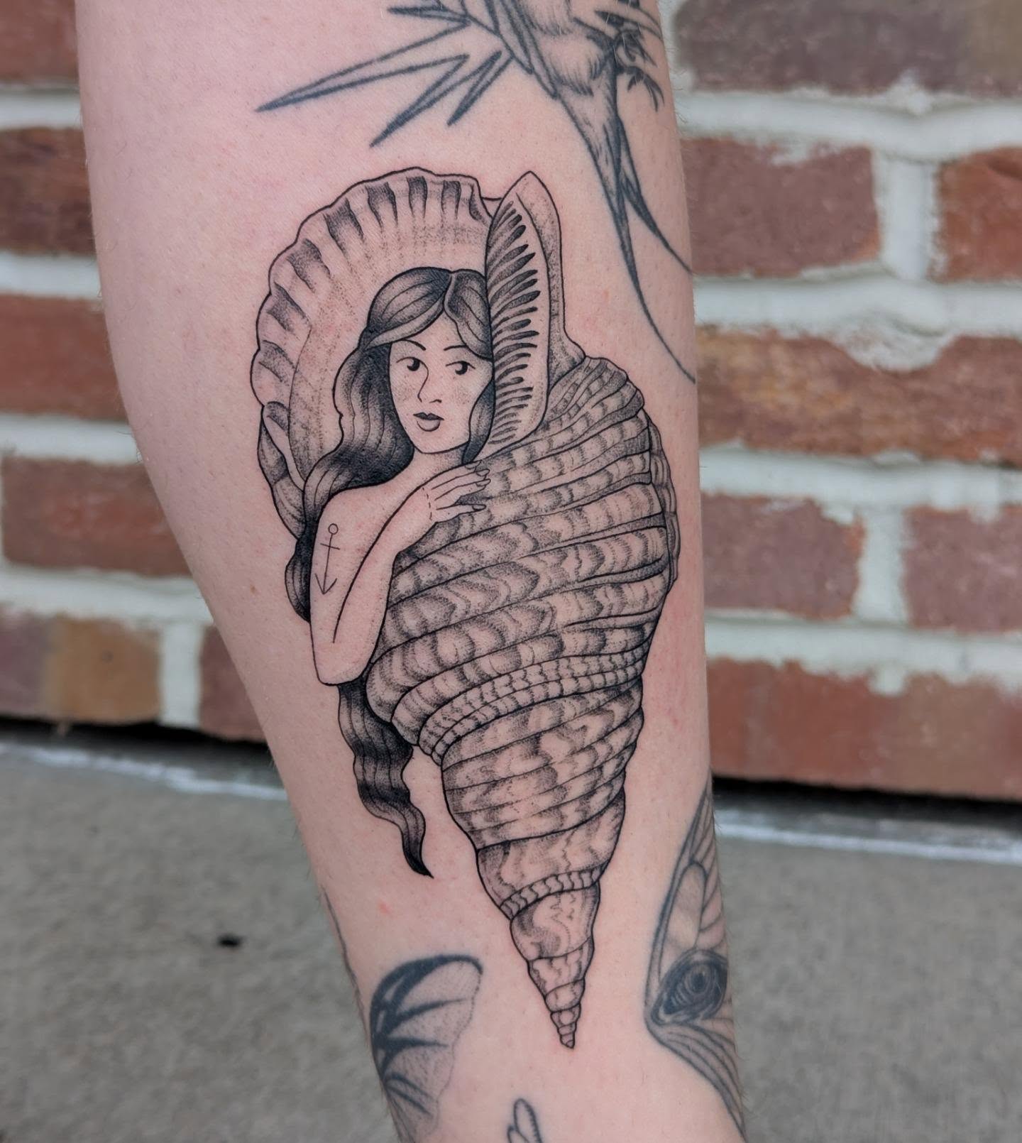 Tattoo by @colormemegantattoos โ black_and_grey