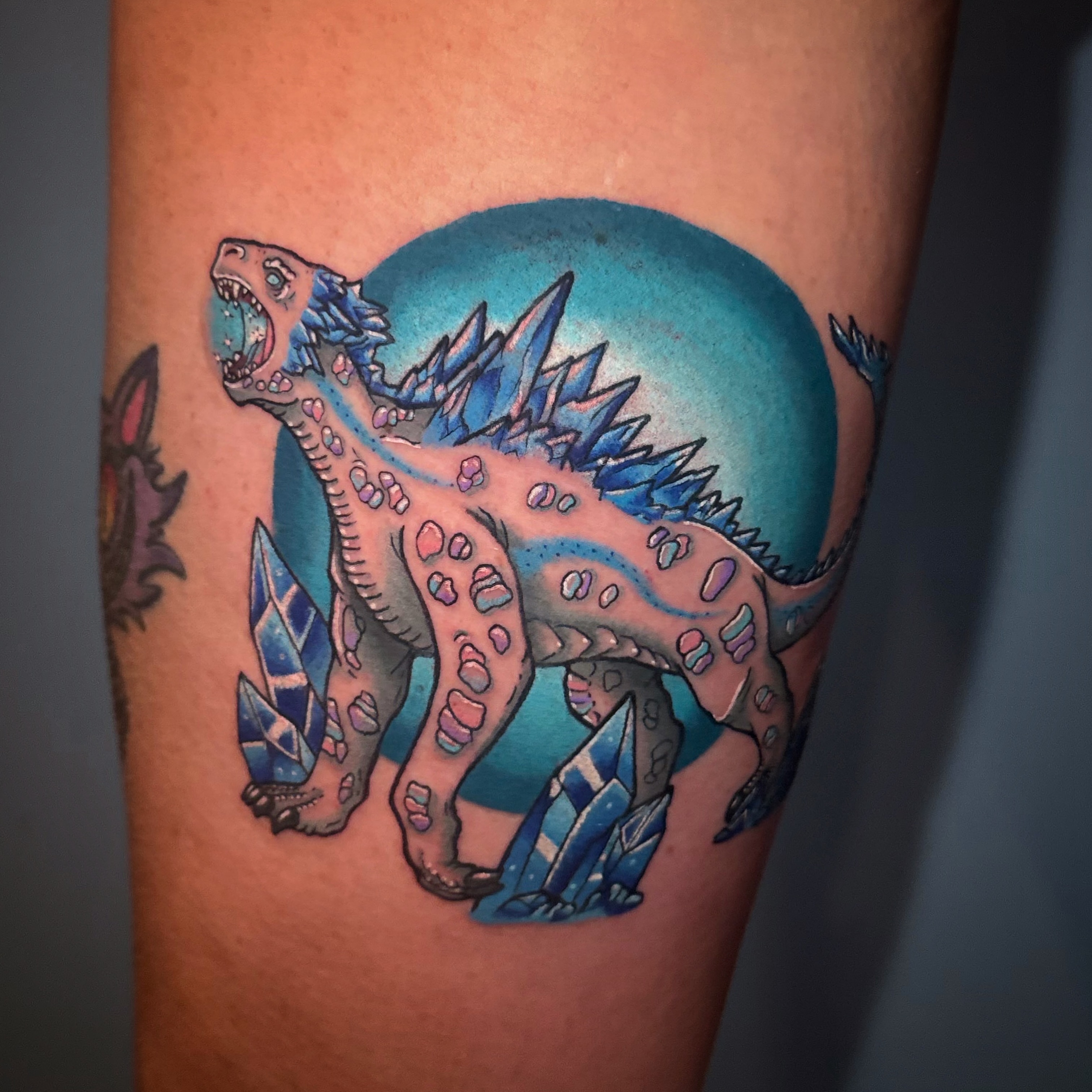 Tattoo by @dominiquedarko — new_school, dotwork