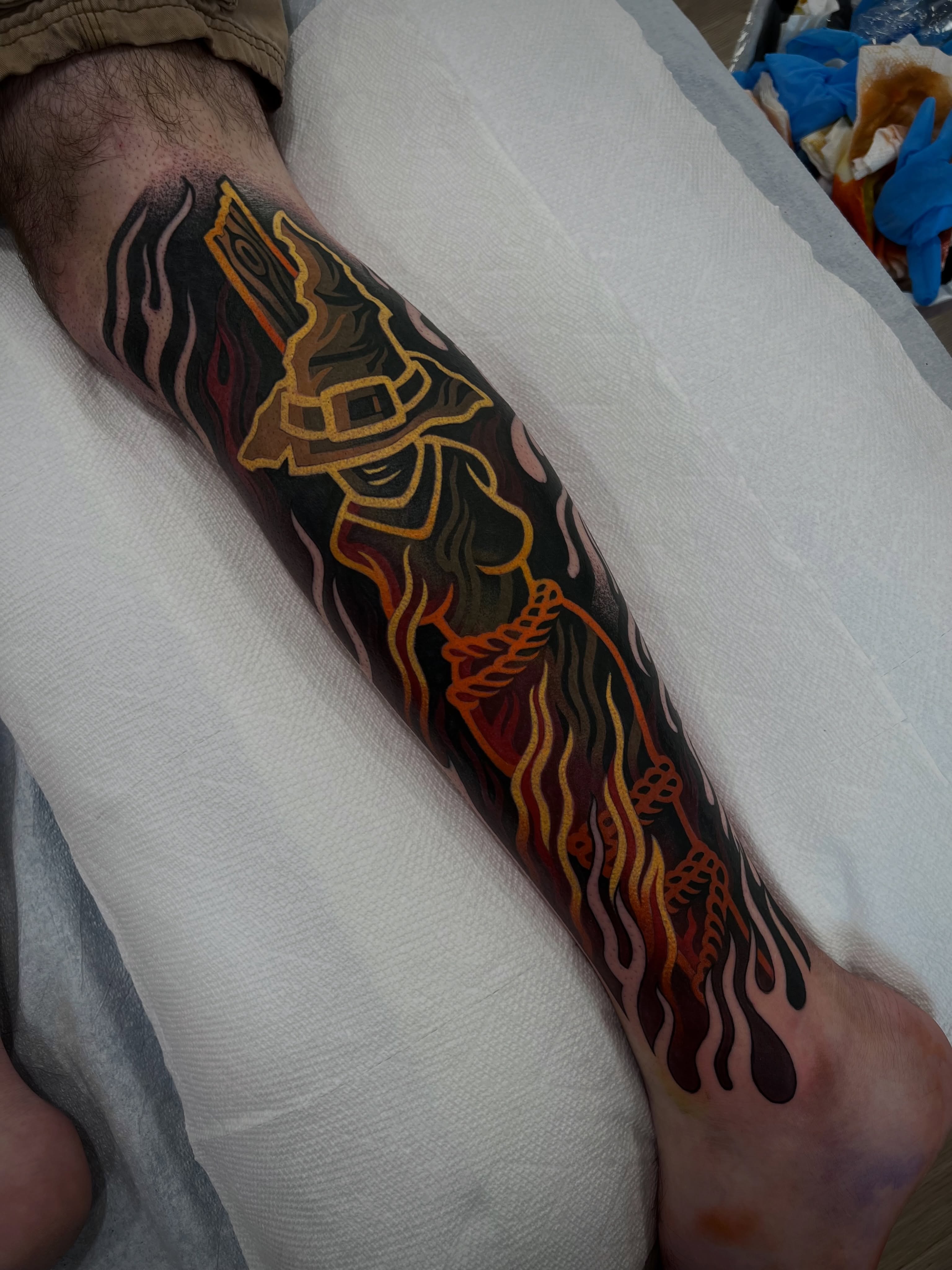 Tattoo by @handshakesnaketattoos — american_traditional