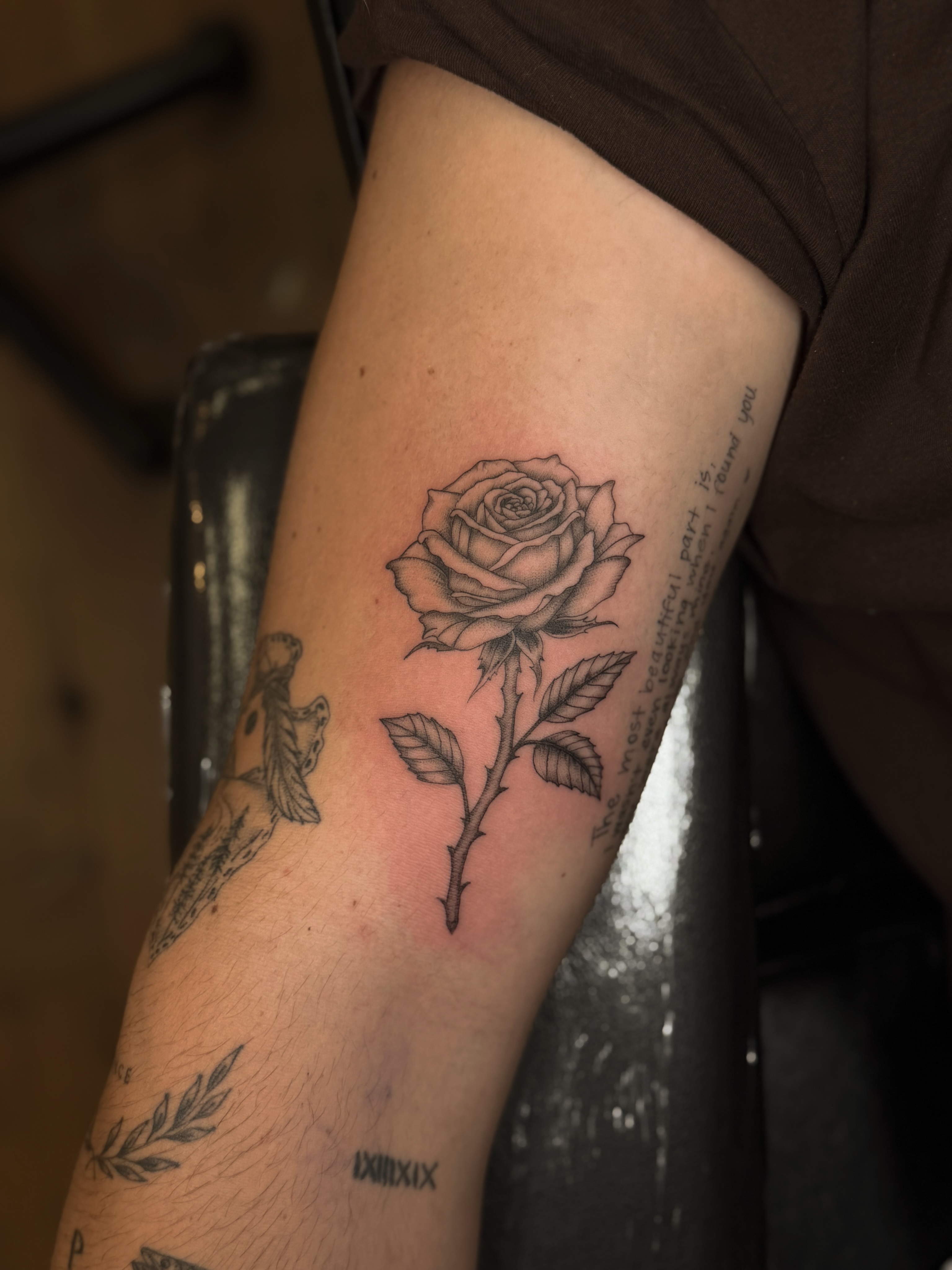 Tattoo by @wildcoyoteco — black_and_grey