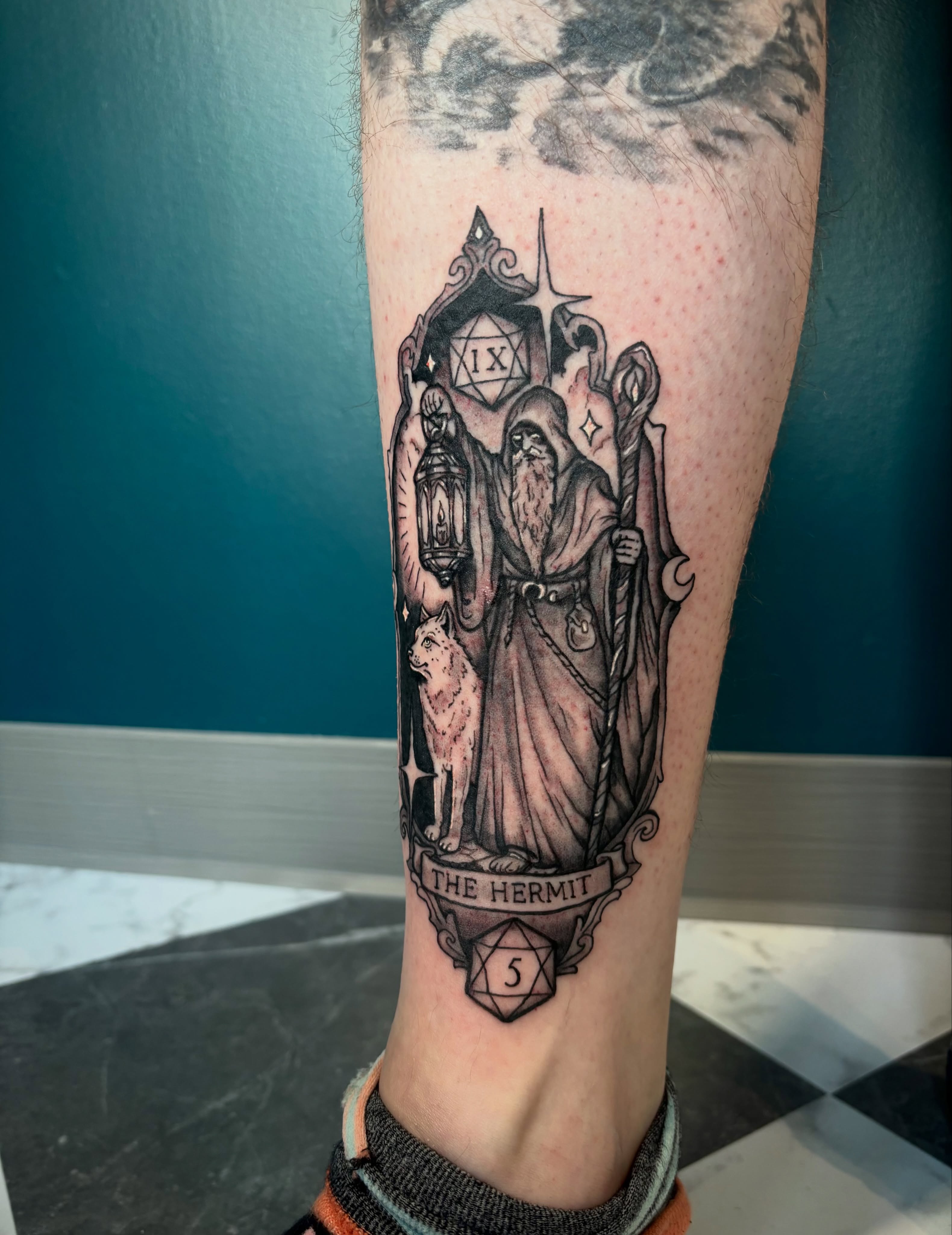 Tattoo by @houseofblackart — black_and_grey