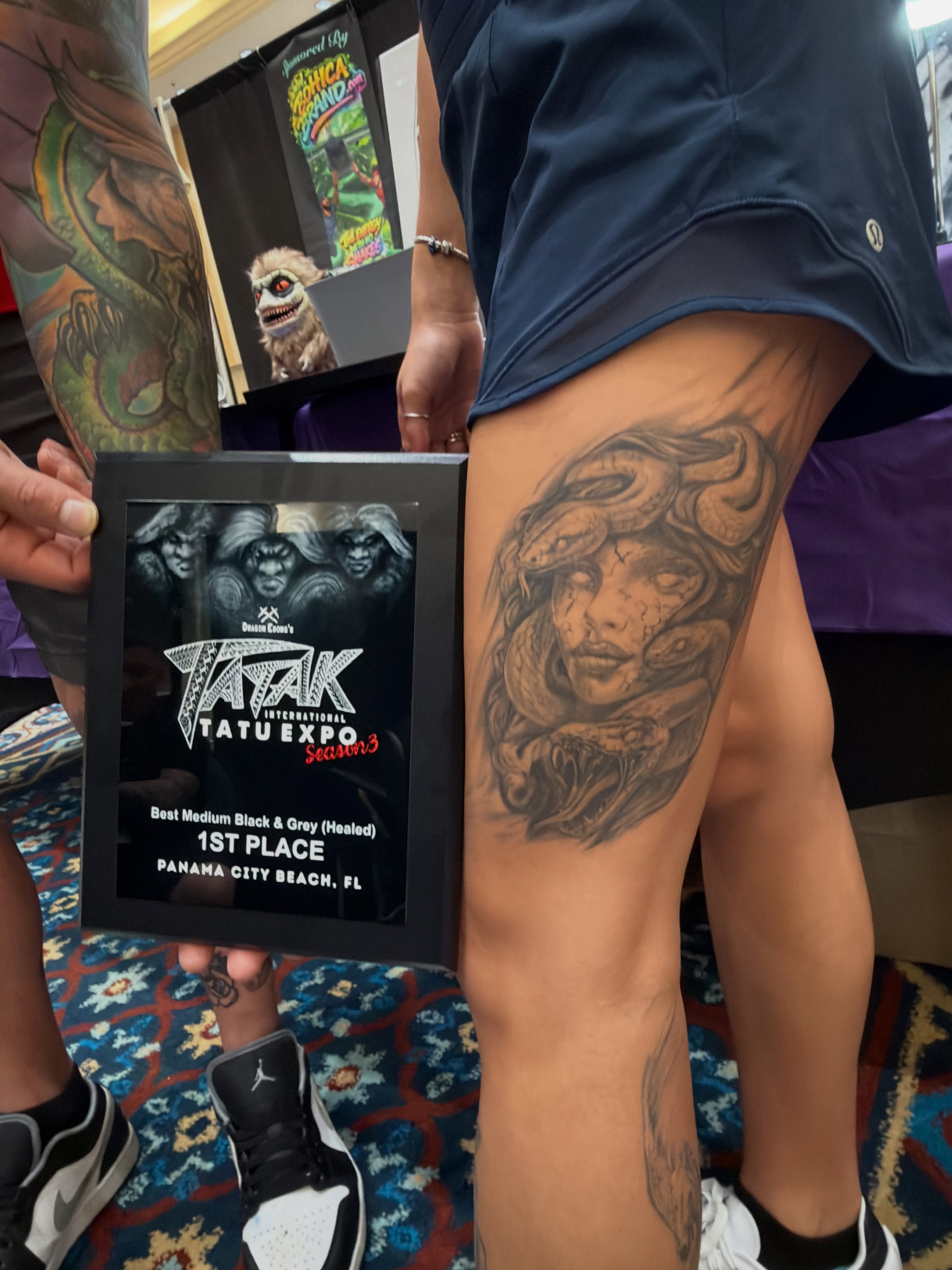 Tattoo by @themiggymaggz — black_and_grey, realism