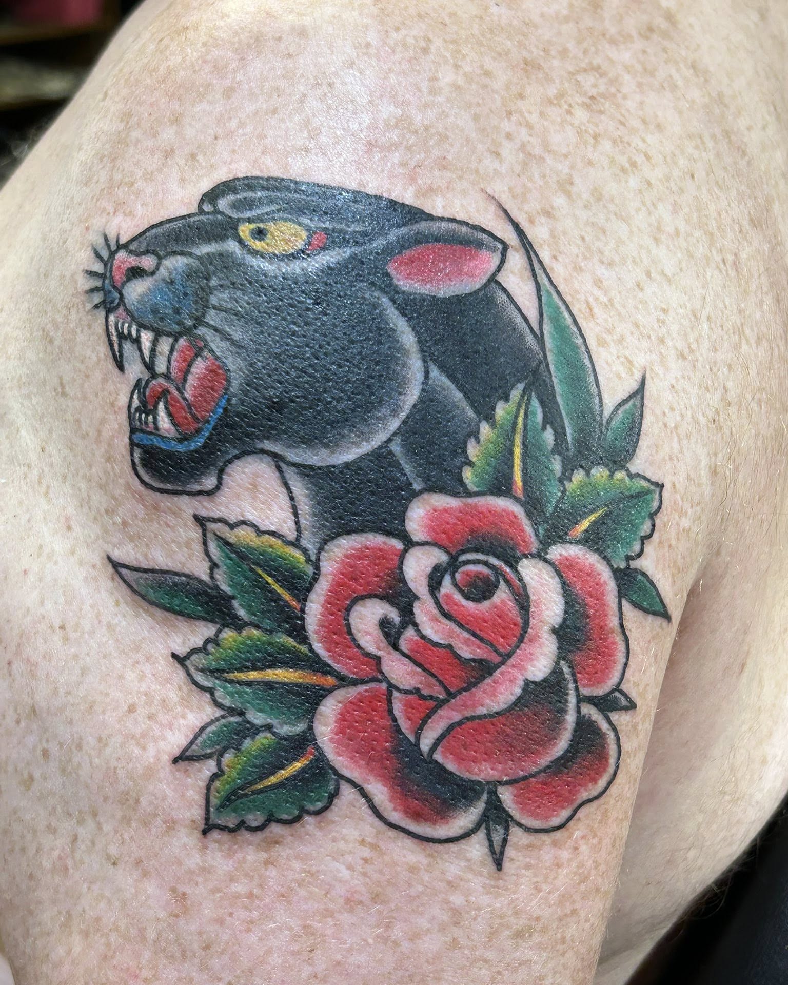 Tattoo by @jimrosal — american_traditional, black_and_grey