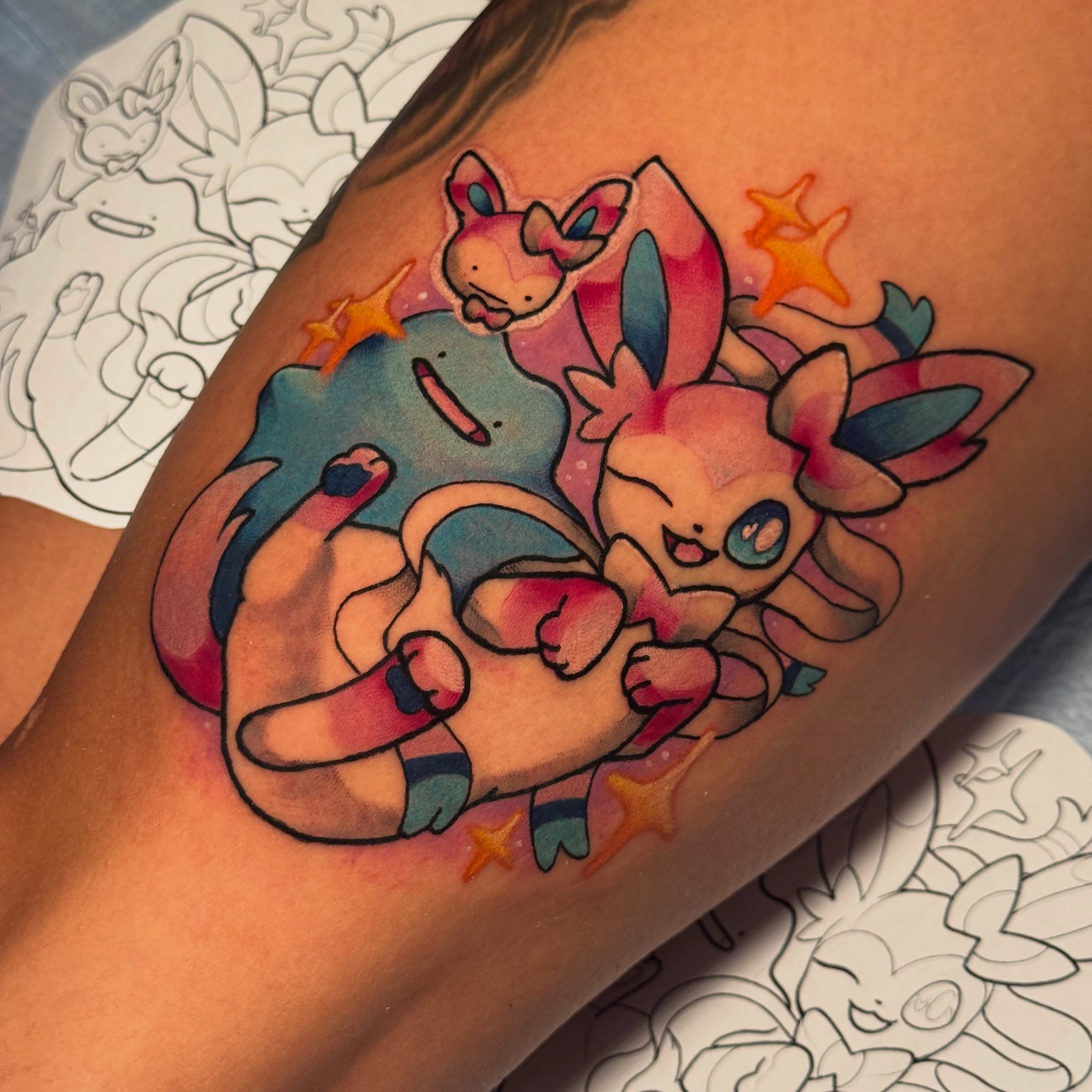 Tattoo by @selena.tattoooss — new_school, anime