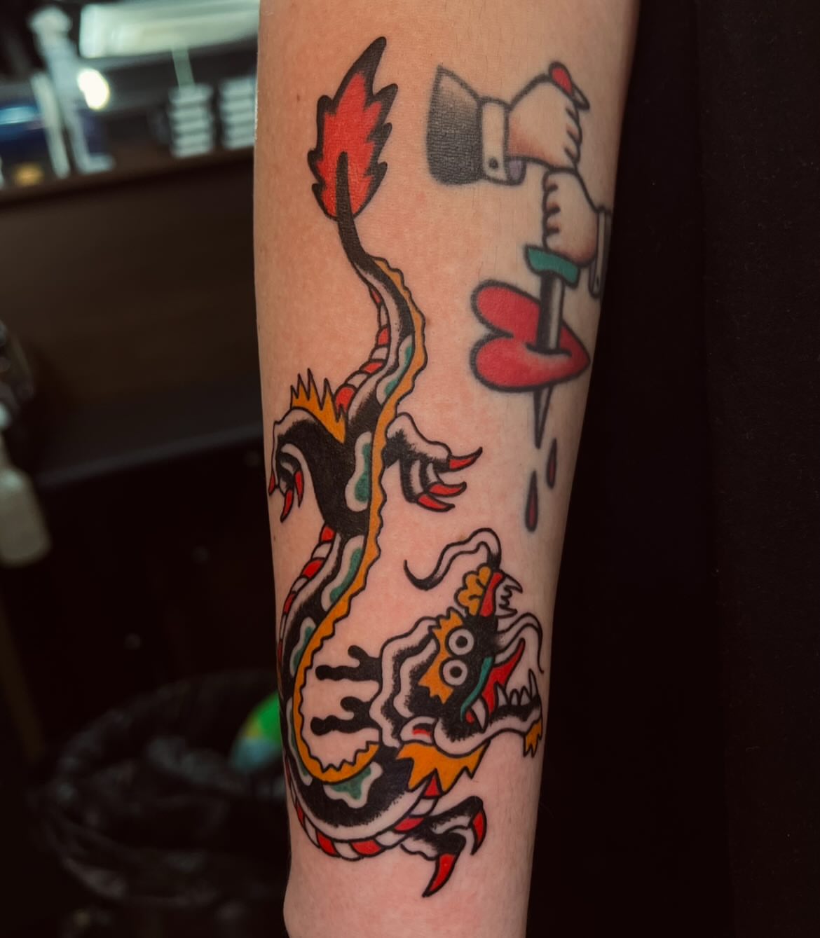 Tattoo by @fokqueenie — american_traditional