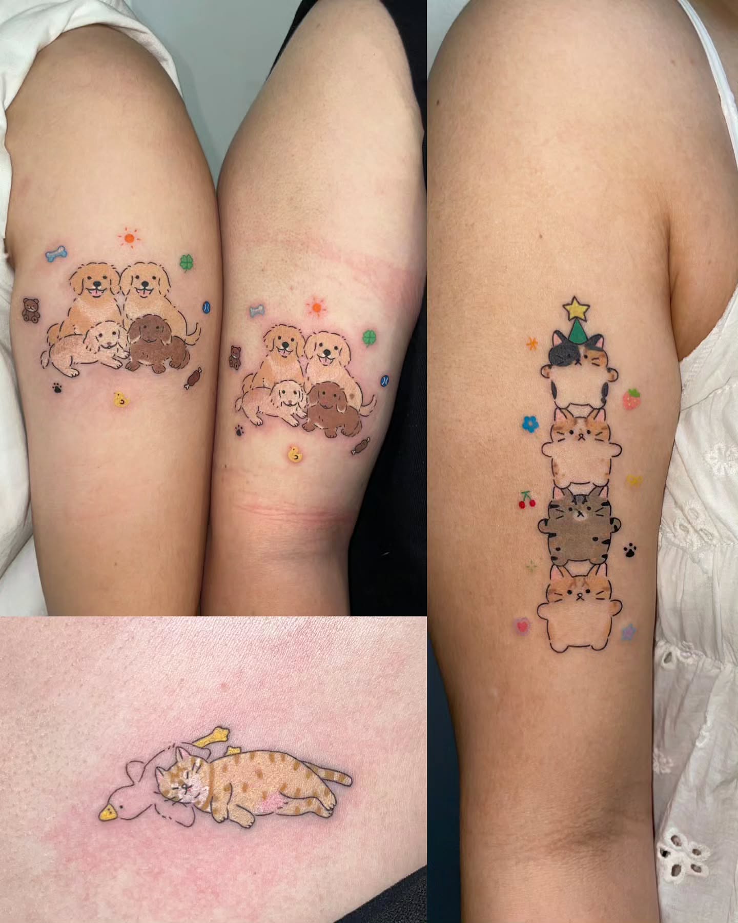 Tattoo by @piggy_boogy — dotwork, watercolor
