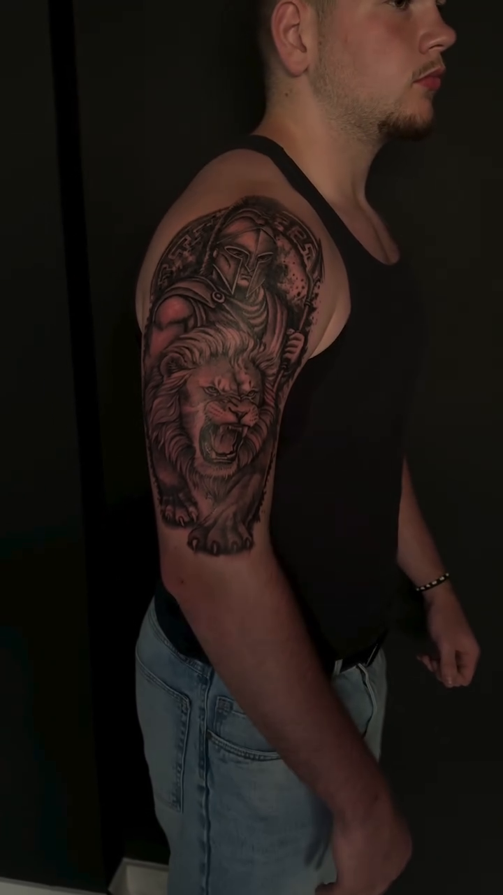 Tattoo by @vkilamb_studiotattoo — realism, black_and_grey