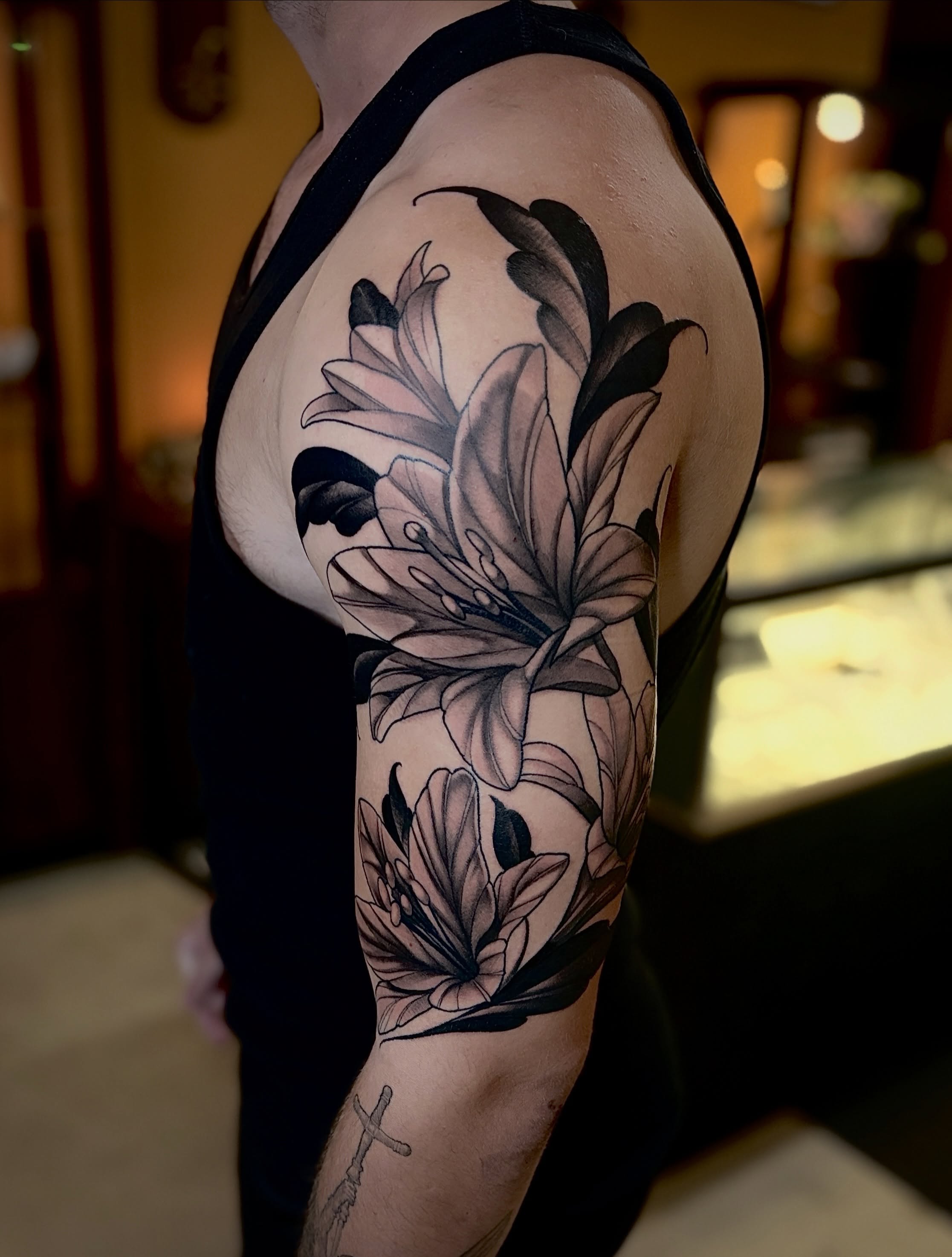 Tattoo by @tonyluceroart — black_and_grey