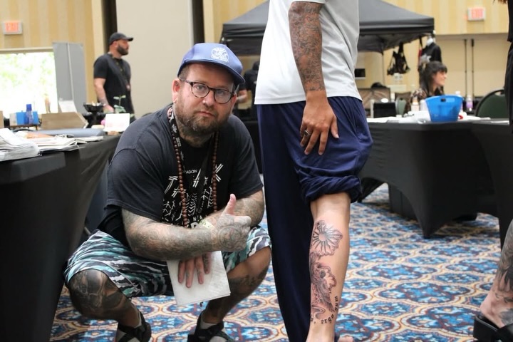 Tattoo by @zacharyiangarden — dotwork