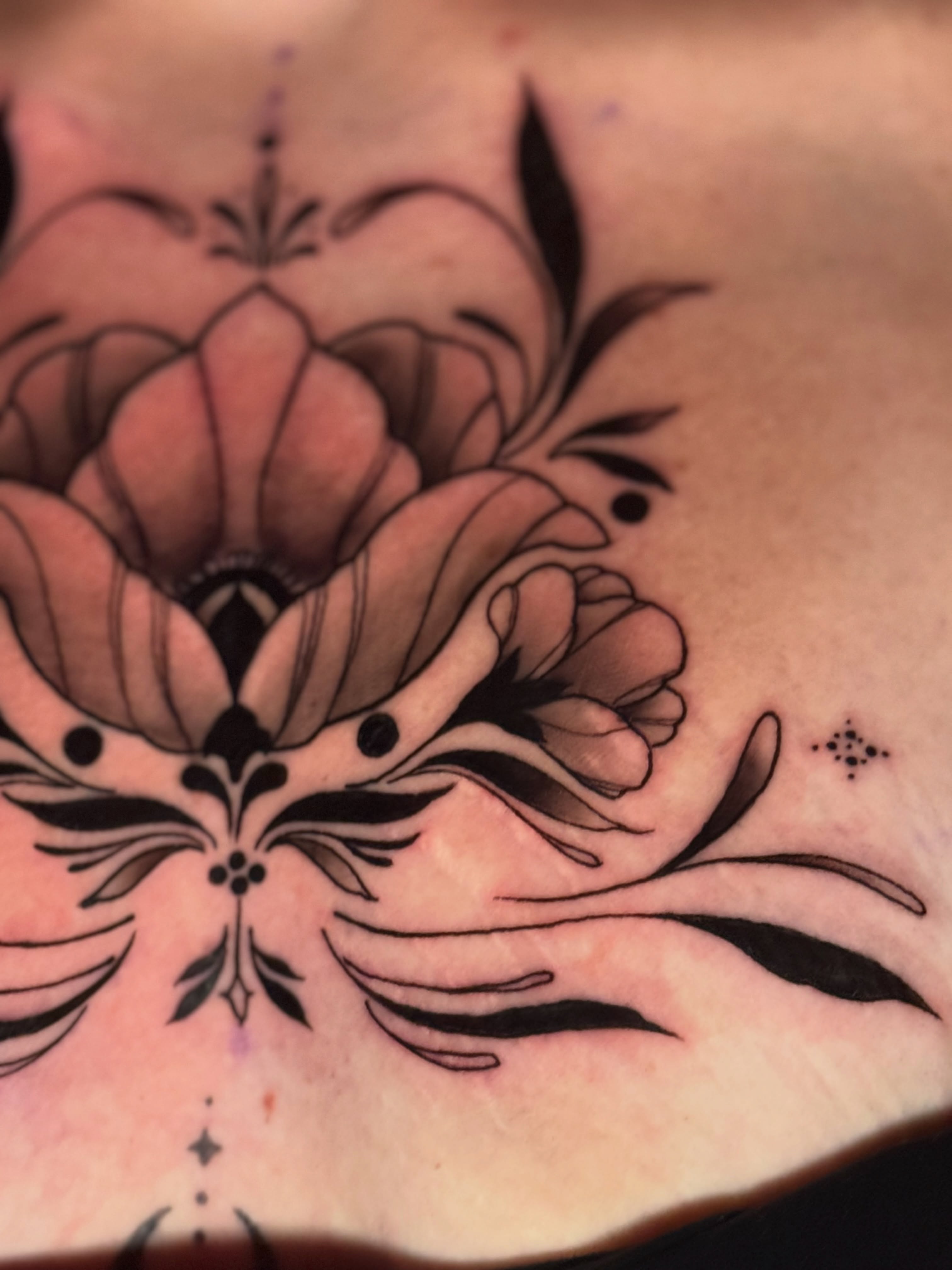 Tattoo by @tori_barkus — black_and_grey
