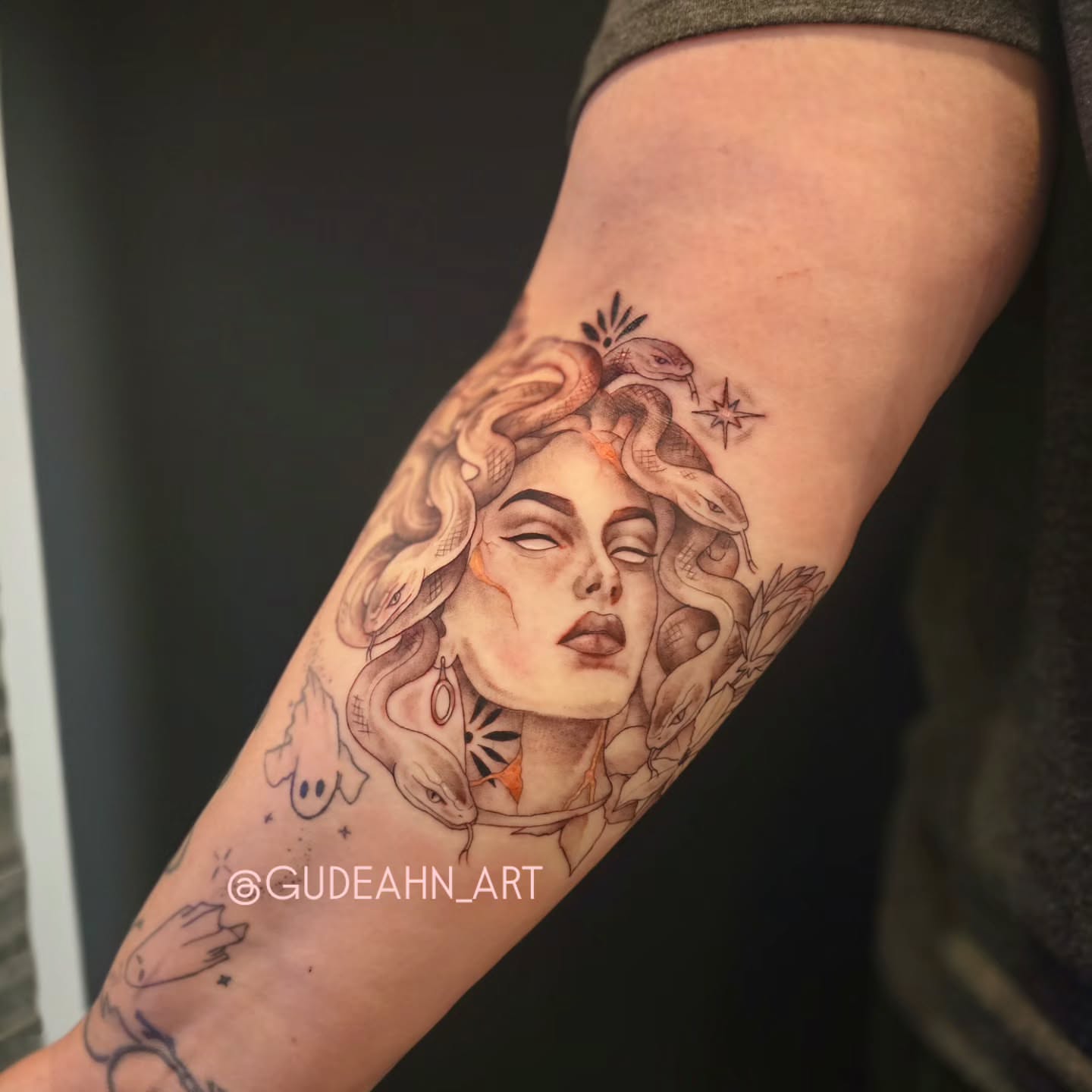 Tattoo by @gudeahn_art — realism, black_and_grey