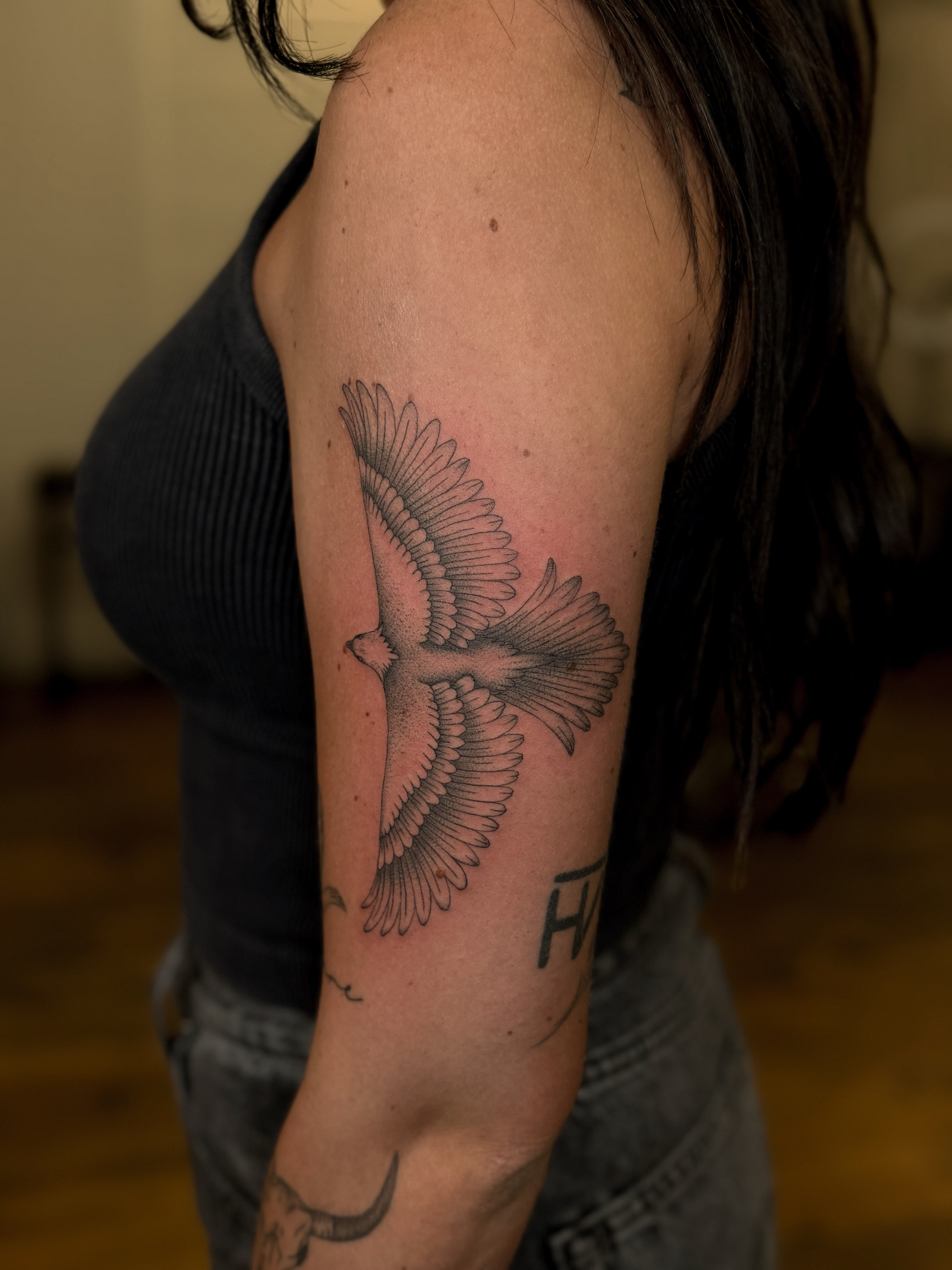 Tattoo by @wildcoyoteco — black_and_grey