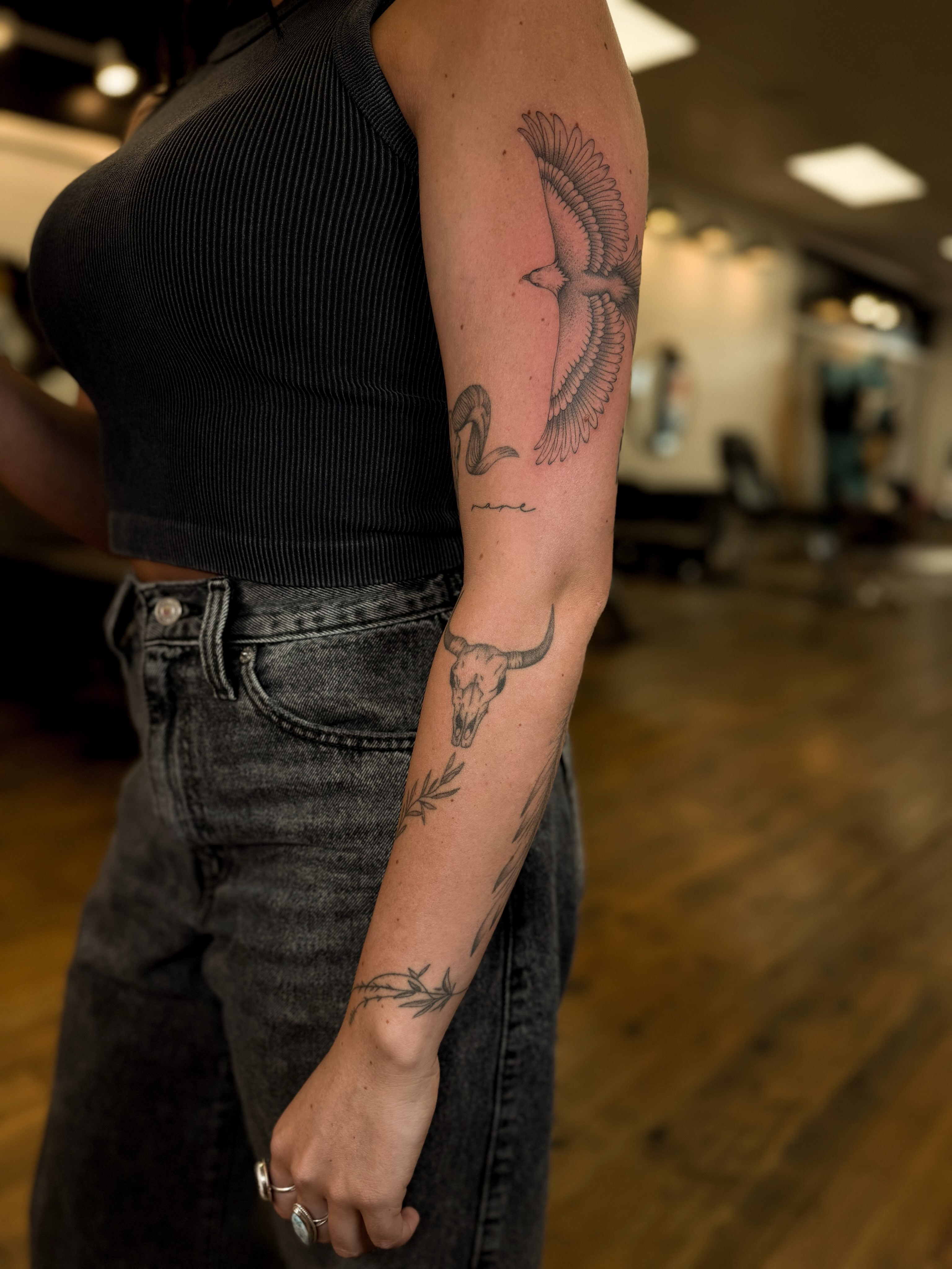 Tattoo by @wildcoyoteco — black_and_grey