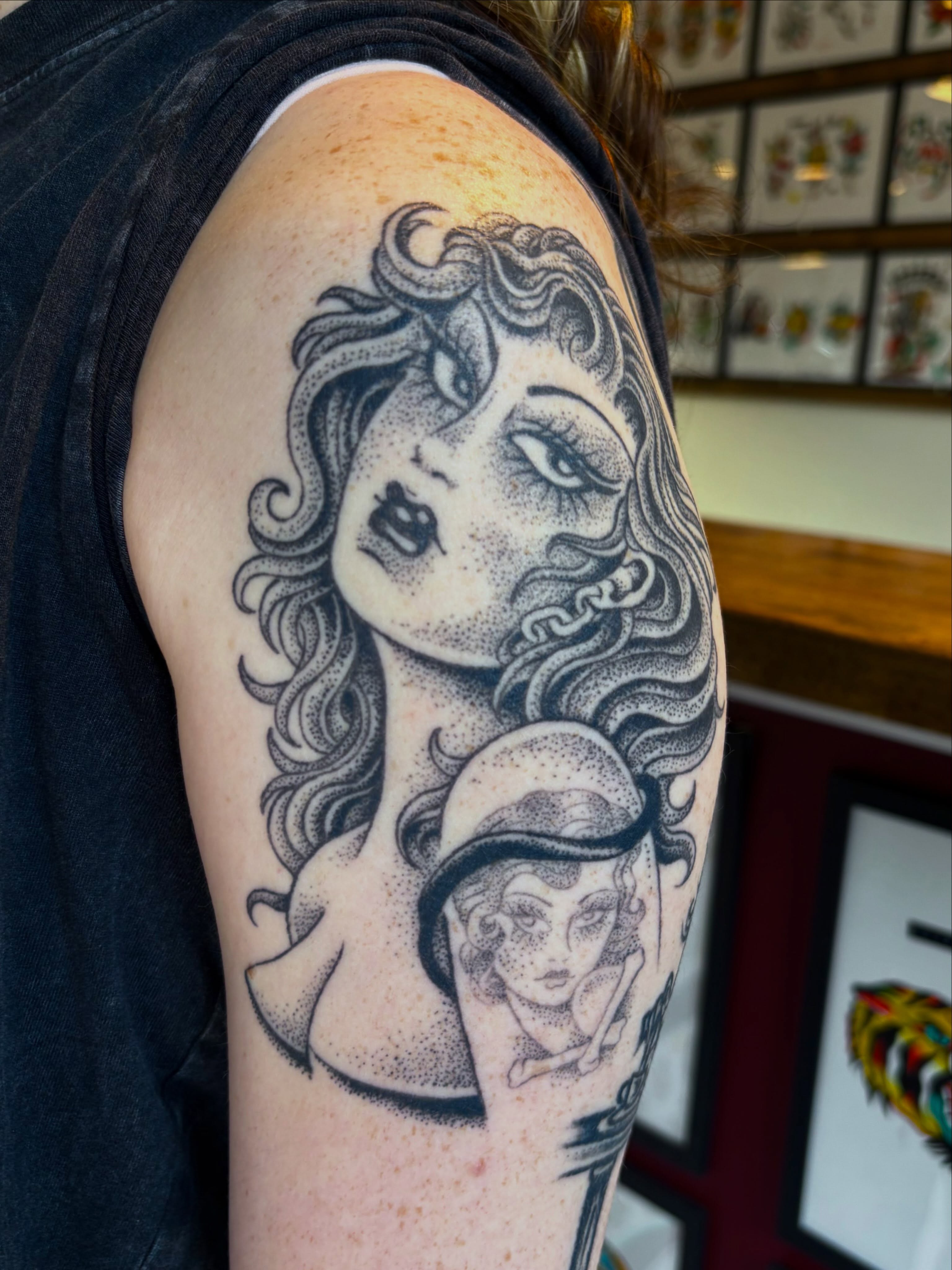Tattoo by @evilnemec โ dotwork
