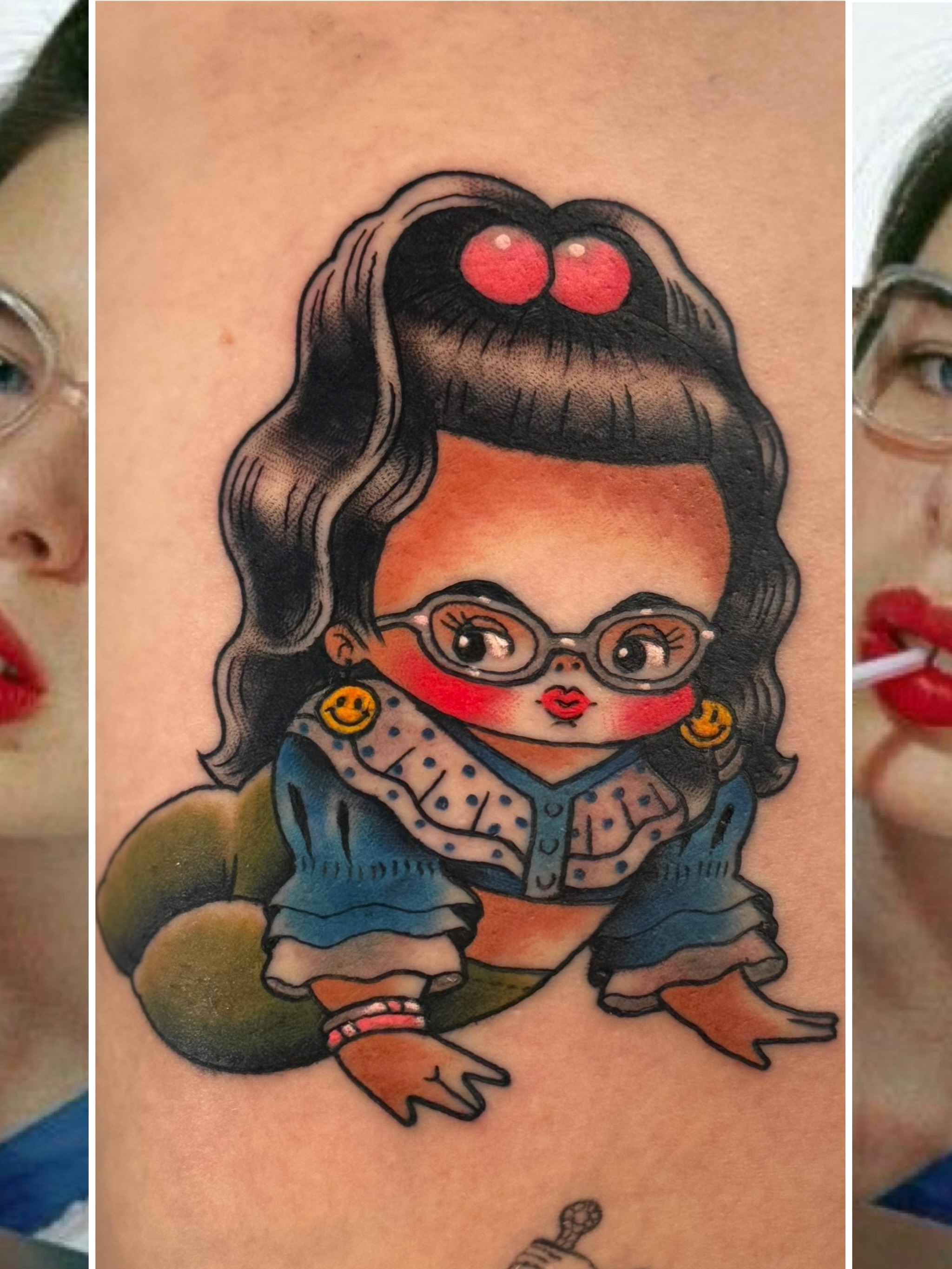 Snow White American traditional tattoo on the forearm by Stacey Martin Smith
