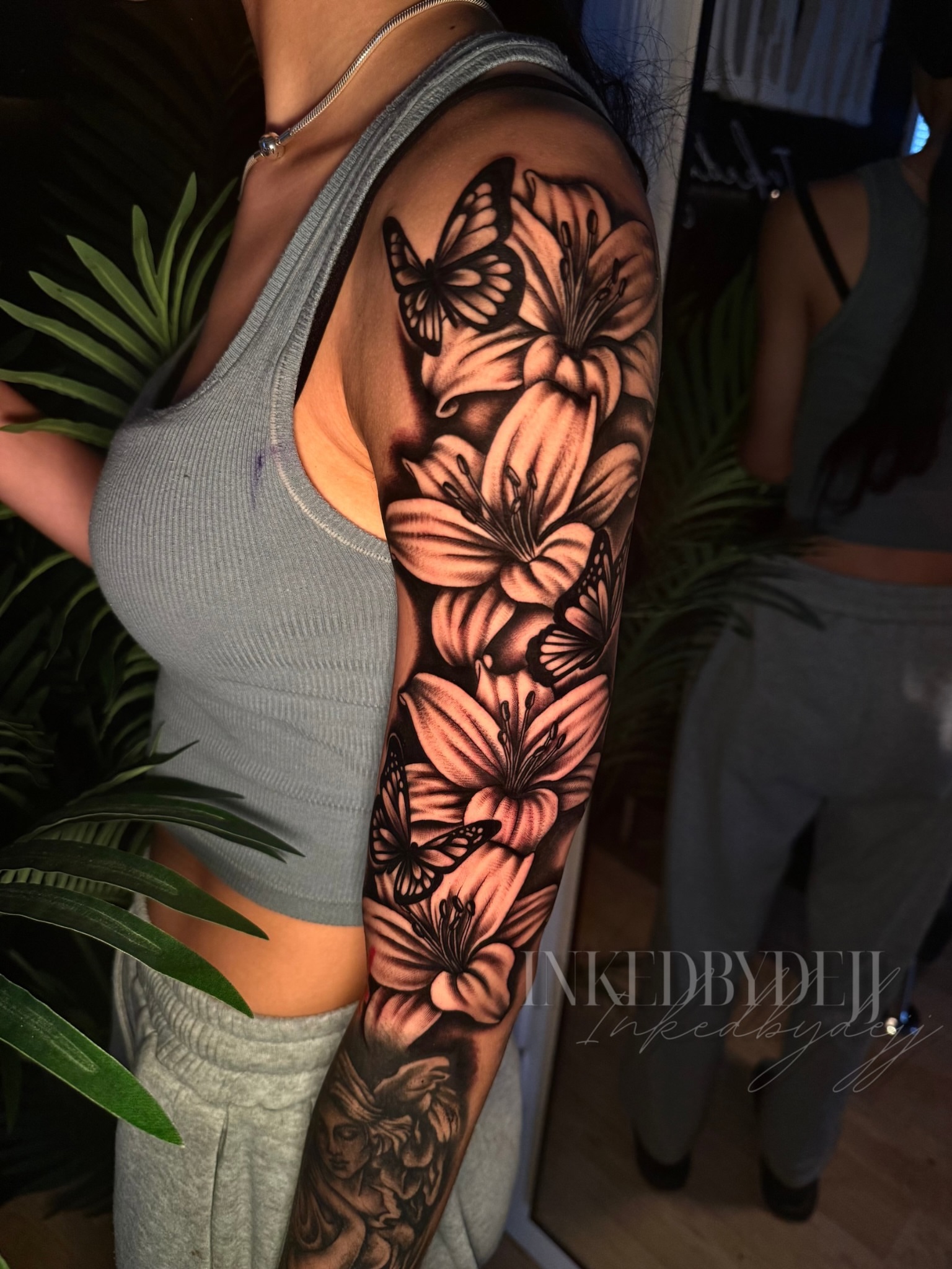 Tattoo by @inkedbydejj — realism, black_and_grey