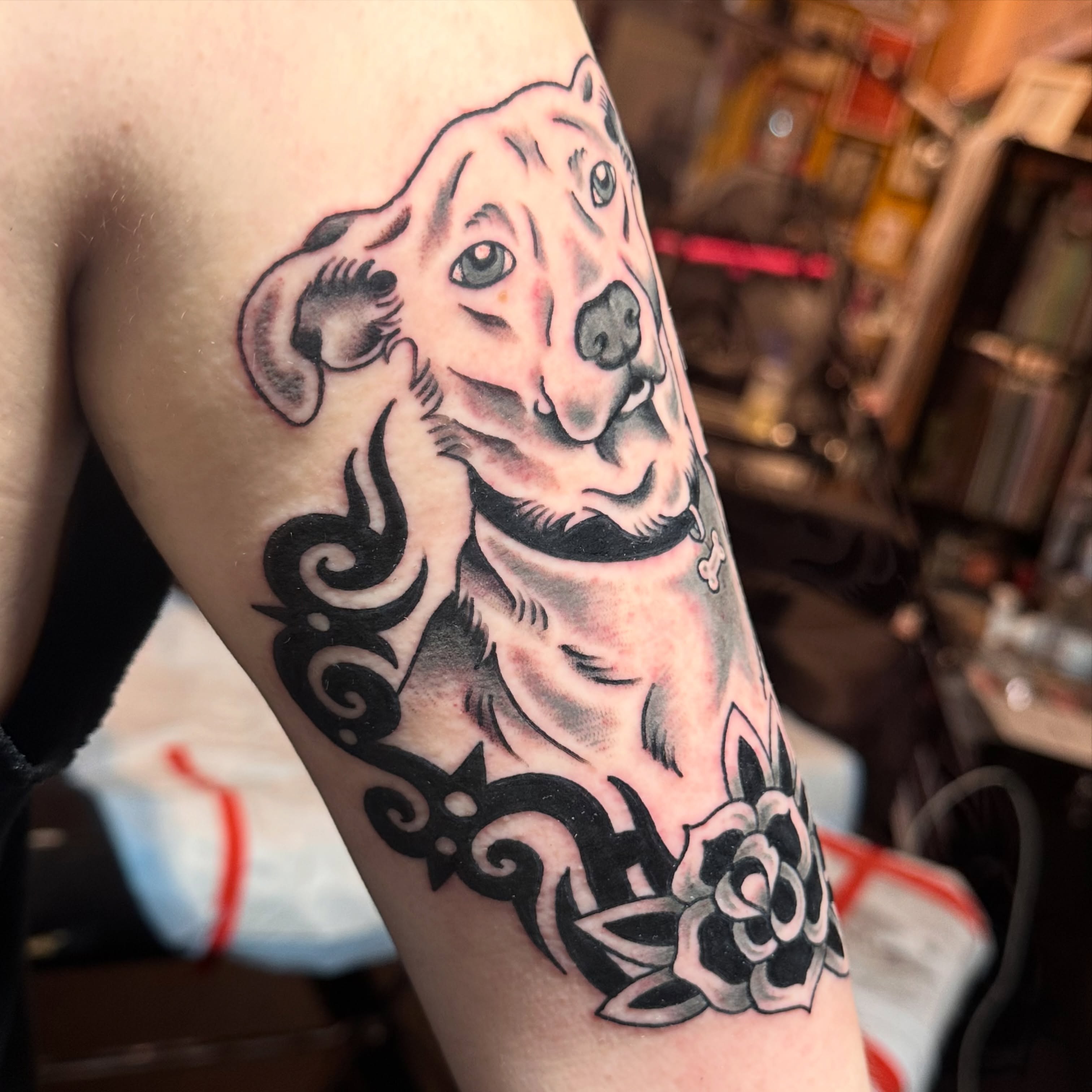 Tattoo by @kikipainmaker — american_traditional, black_and_grey