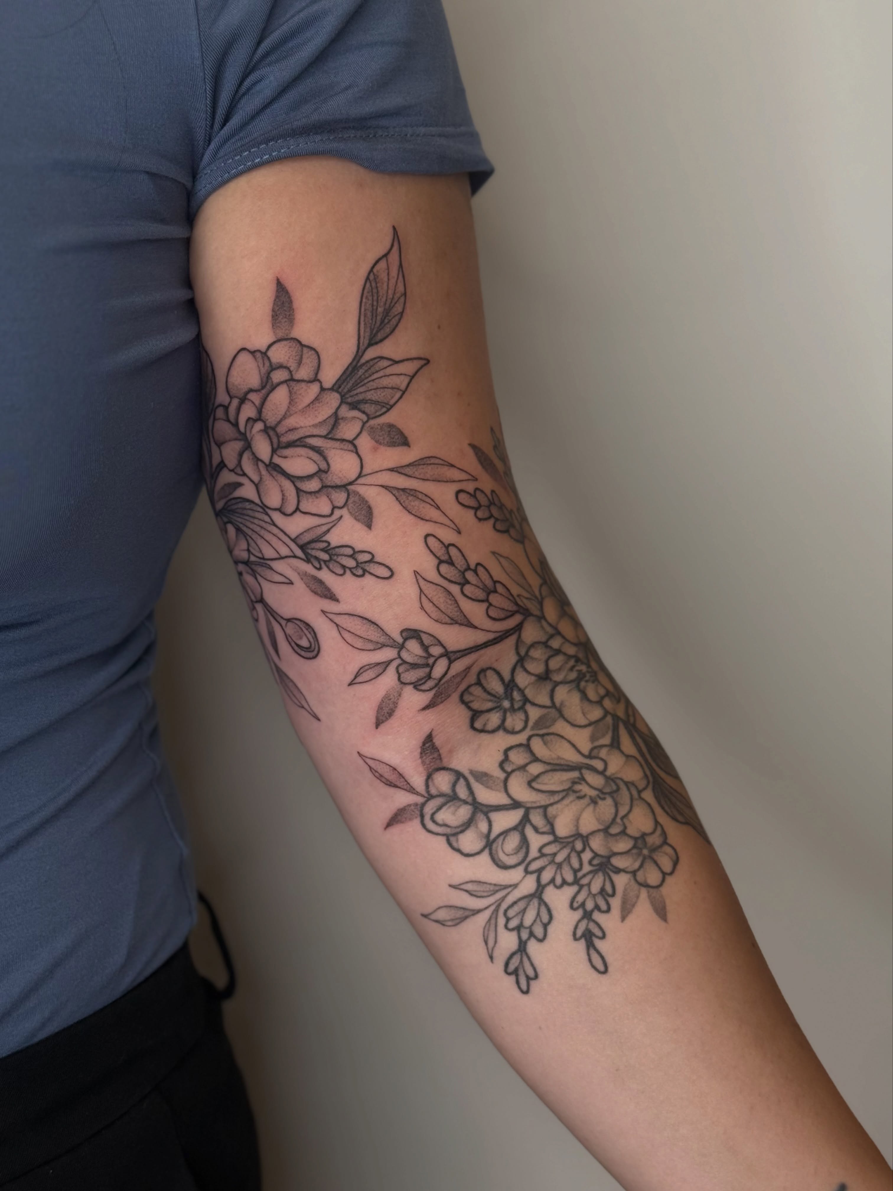 Tattoo by @girlypoptattoos — black_and_grey
