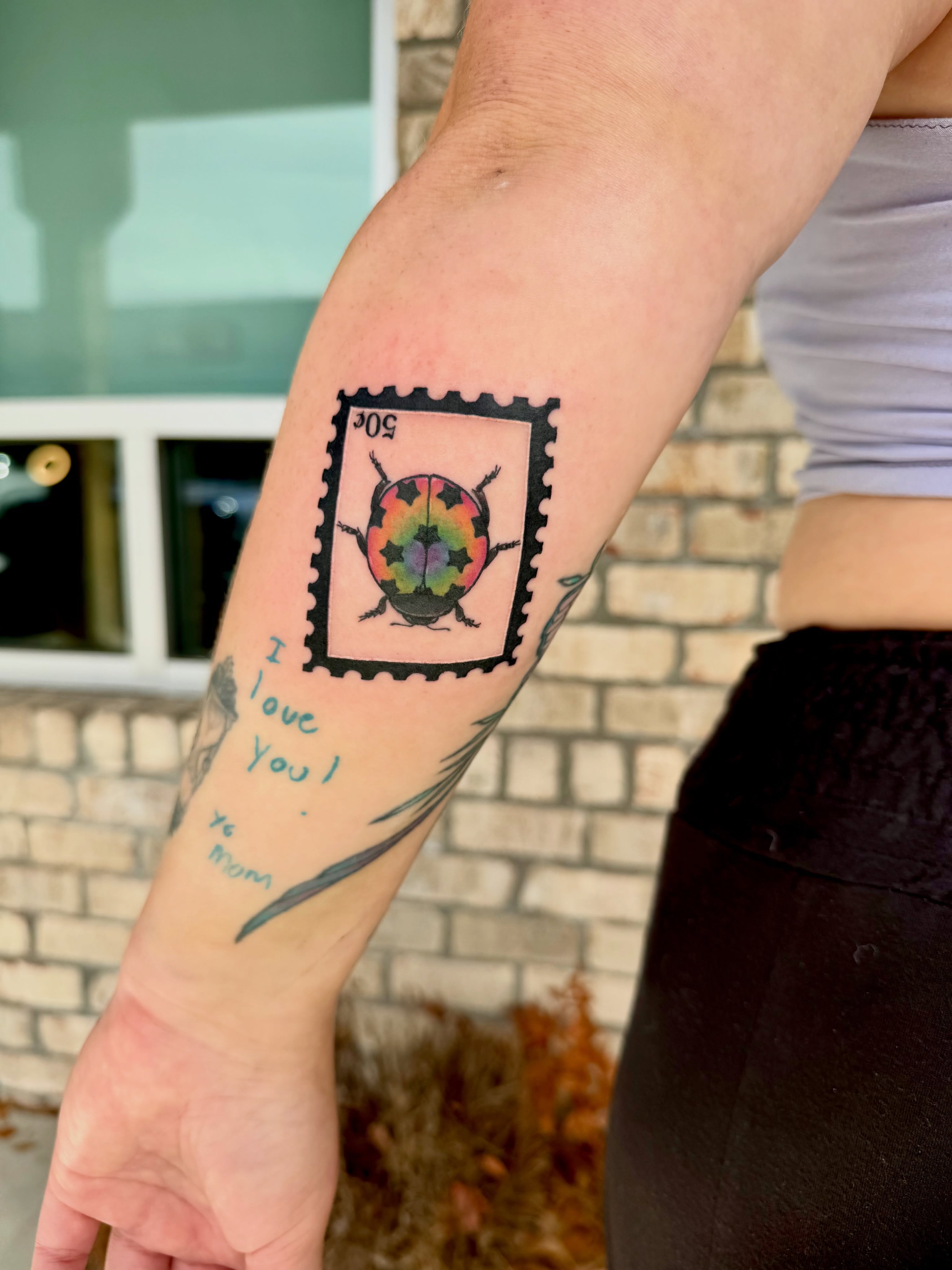 Tattoo by @bsomebodytattoos — dotwork