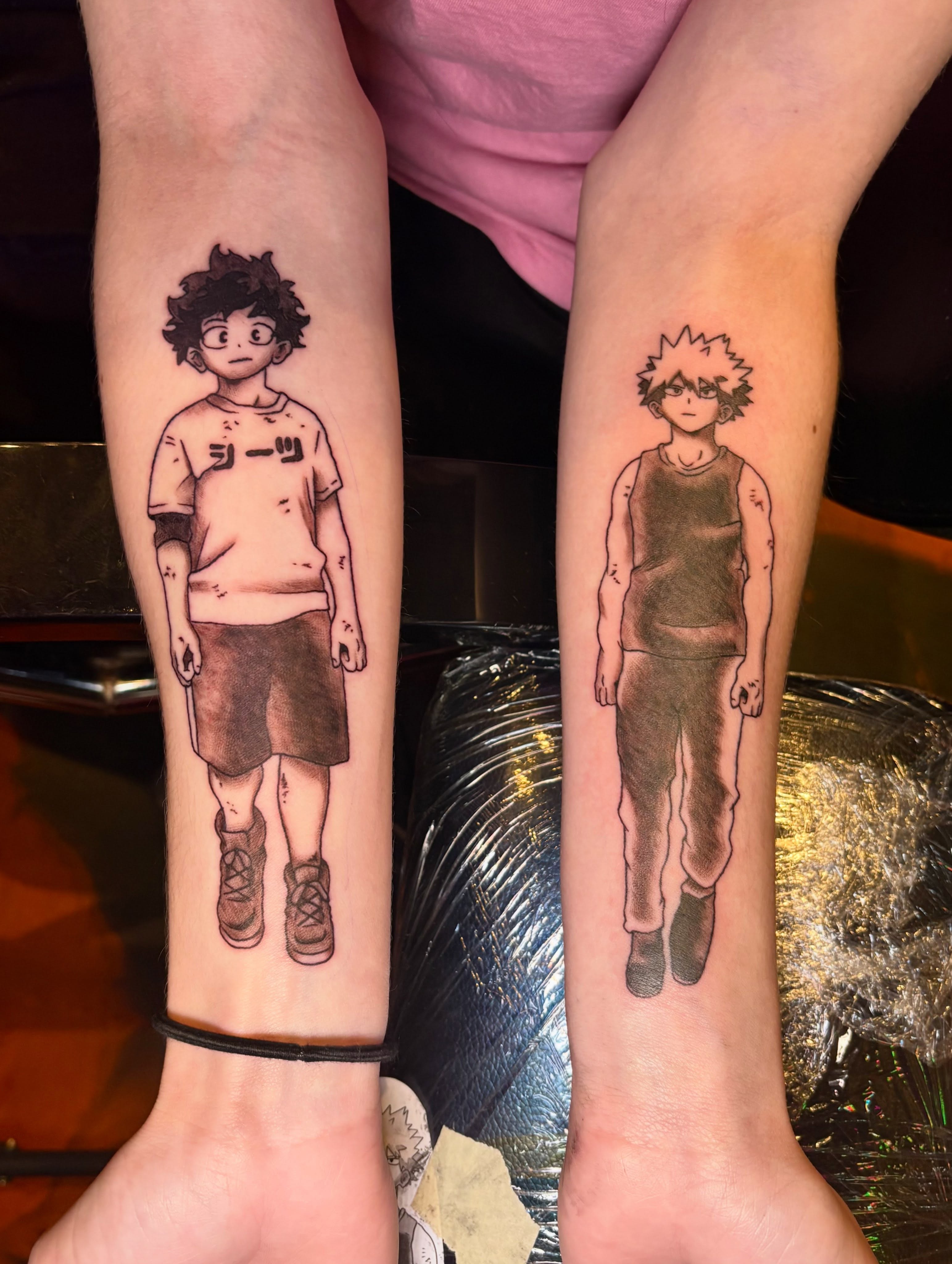 Tattoo by @destinyrosetattoos โ anime, dotwork
