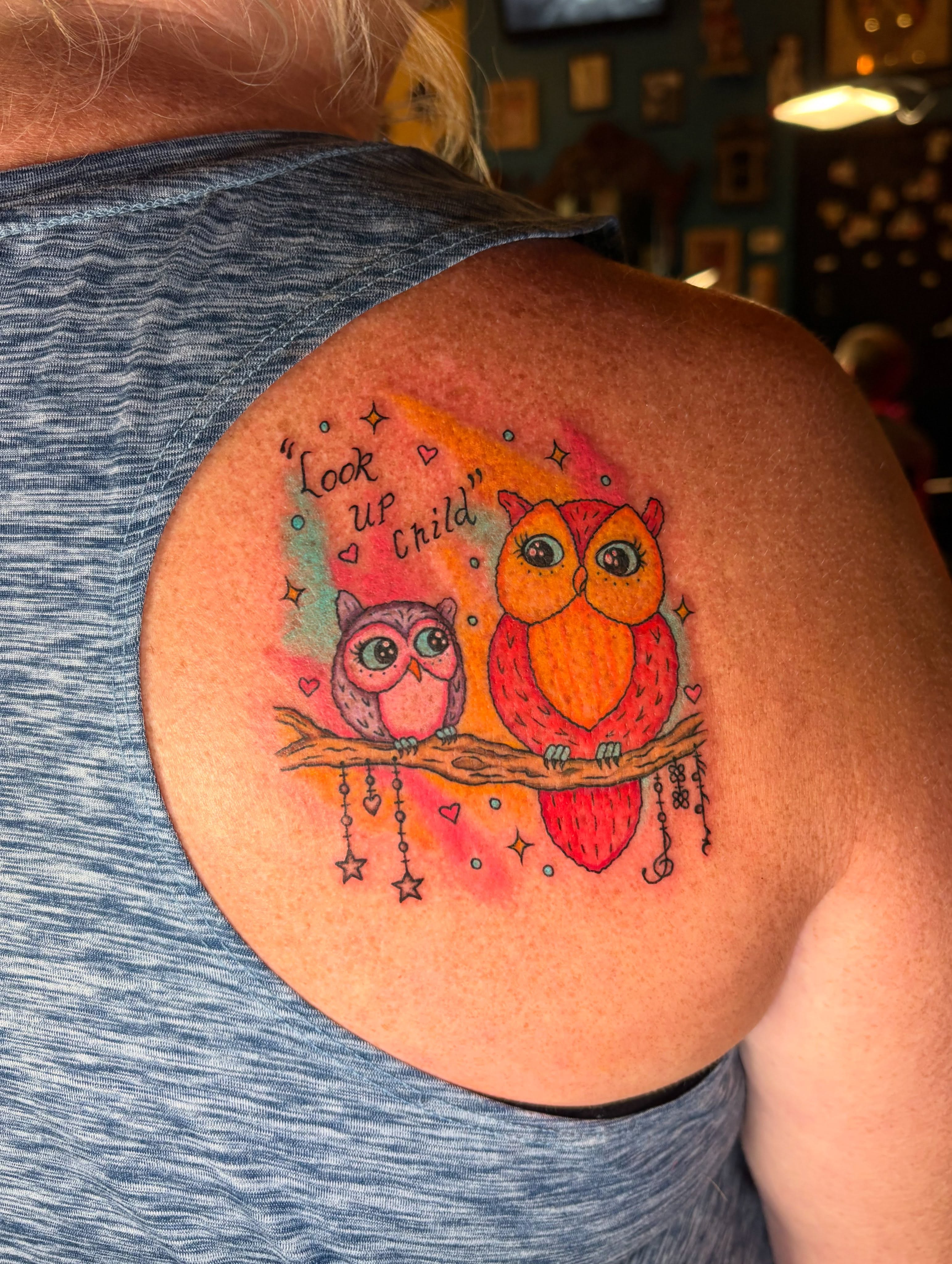 Tattoo by @destinyrosetattoos โ dotwork, watercolor