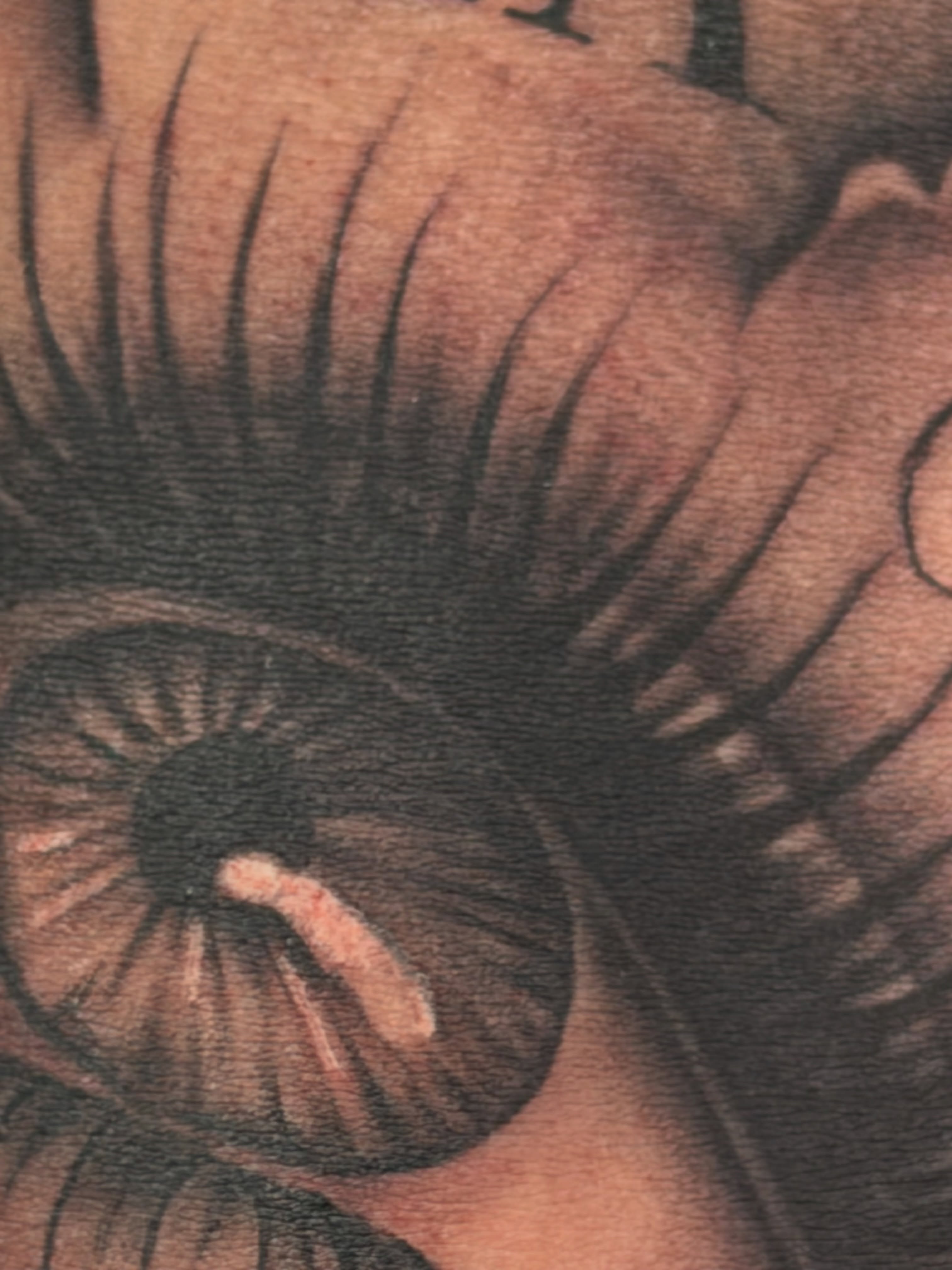 Eye black and grey tattoo by San Diego Tattoo Artist