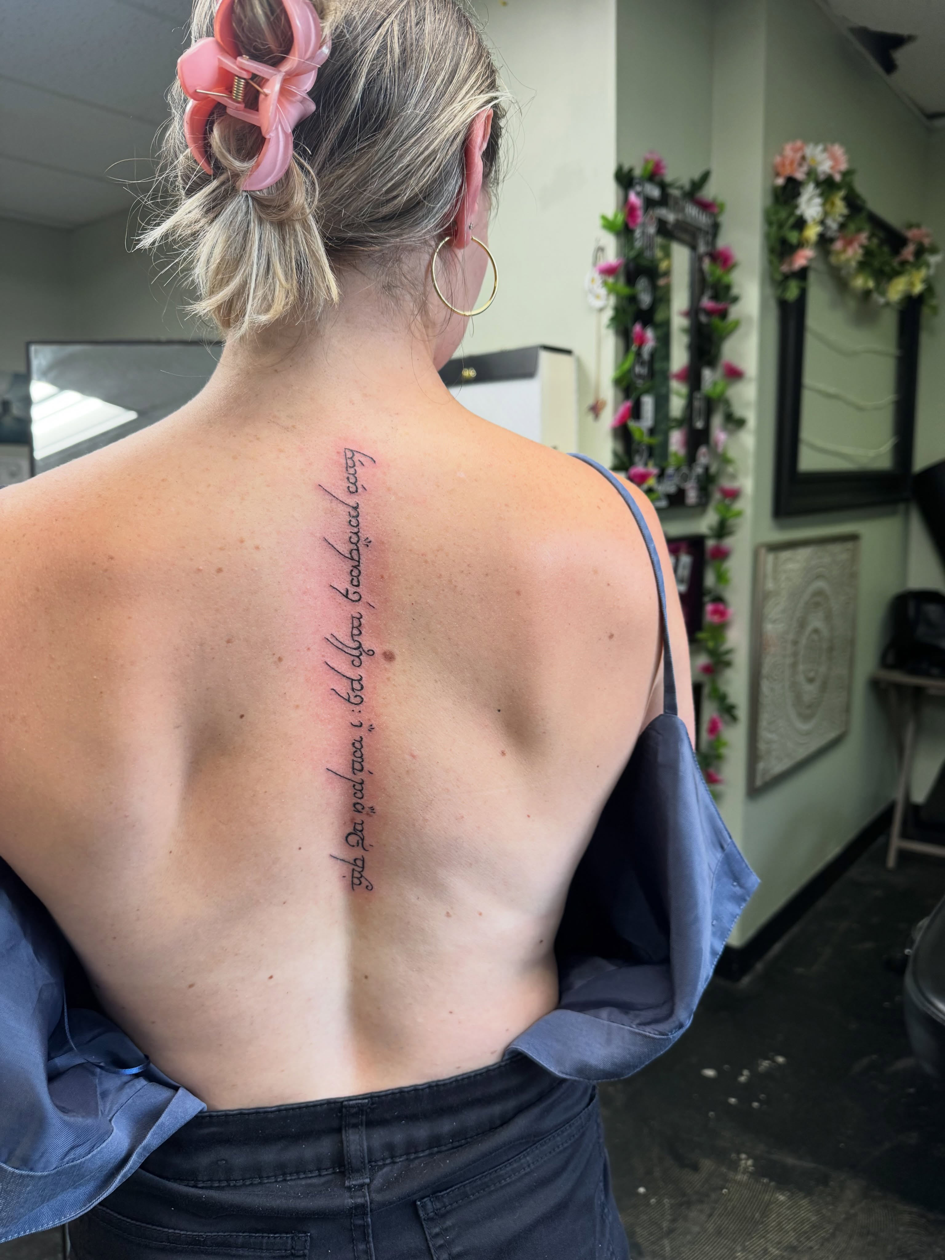 Tattoo by @daizy.ink — lettering_script