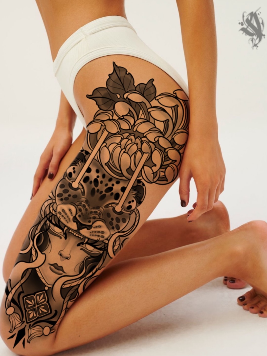 Tattoo by @artdoctortattoo — black_and_grey