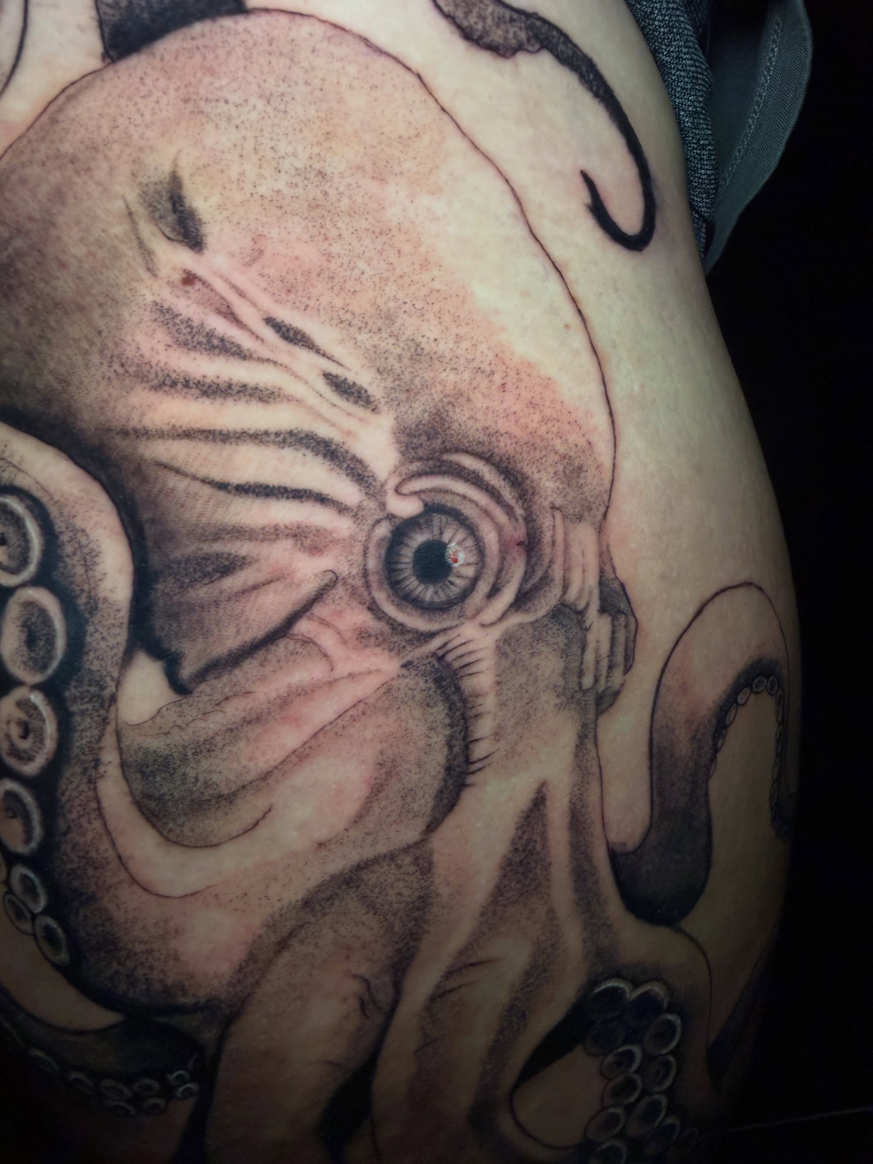 Tattoo by @antgot1nk — dotwork, realism