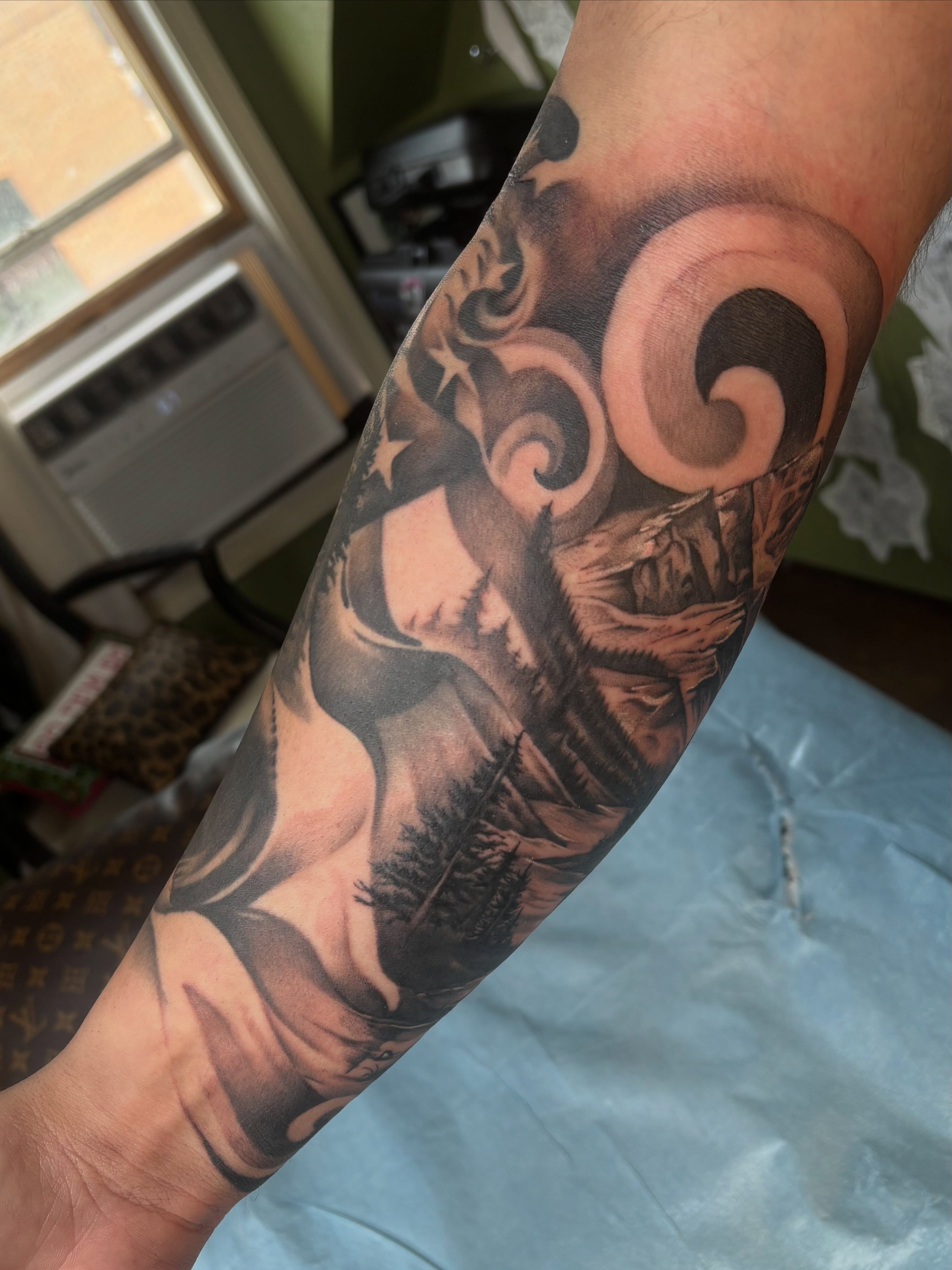 Woman with dragon realism tattoo on the forearm by š¤Madeline Kristenš¤, Somerset, Wisconsin