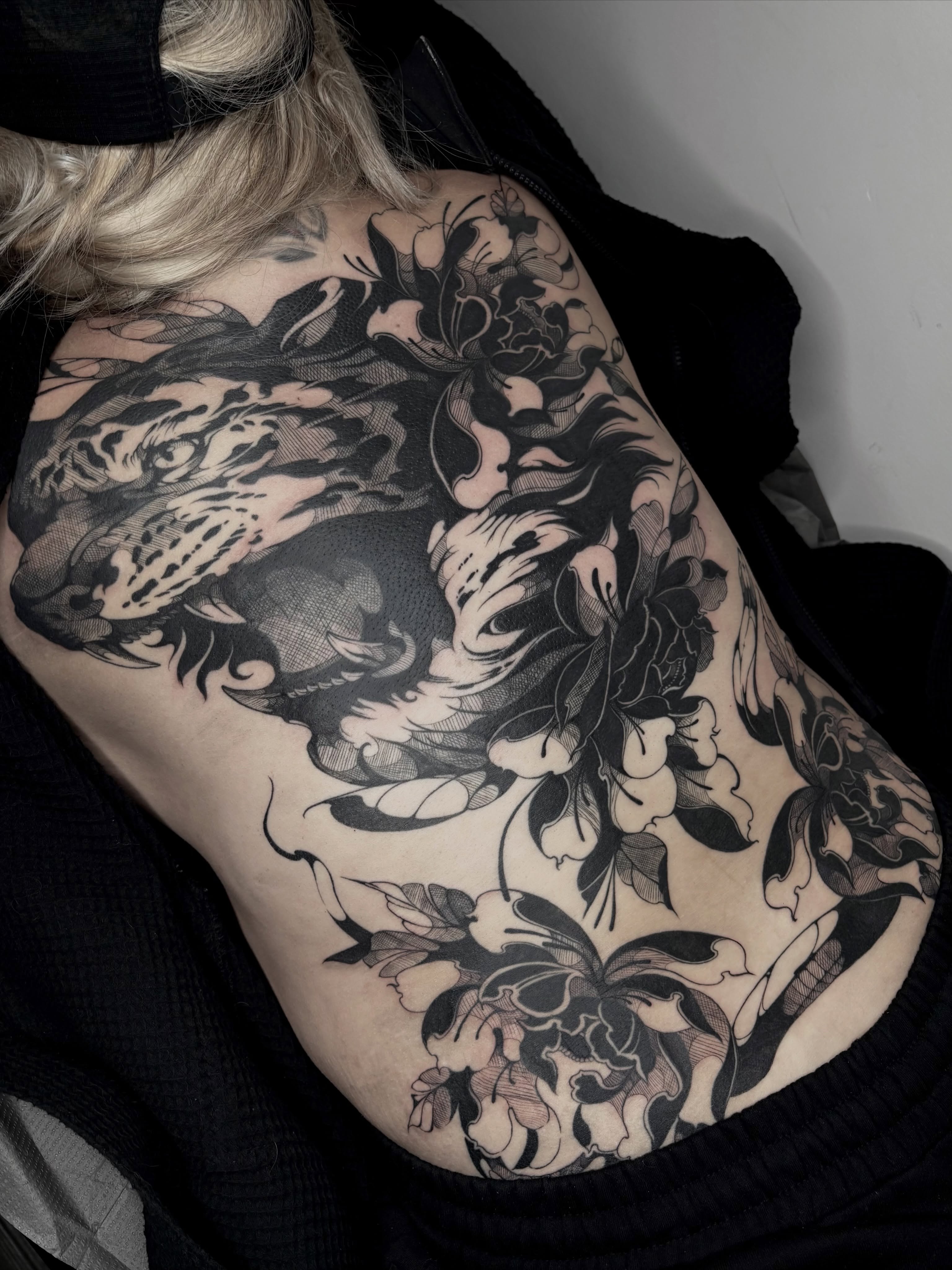 Tattoo by @codeblackink โ black_and_grey, realism