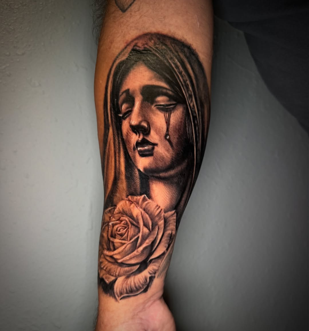 Tattoo by @dktatts — realism, dark_realism