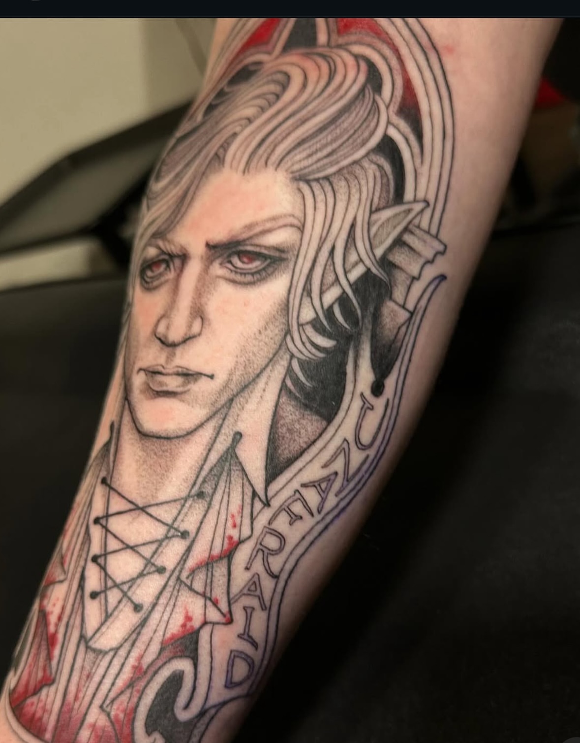 Tattoo by @aaronaddamstattoo — realism, dark_realism