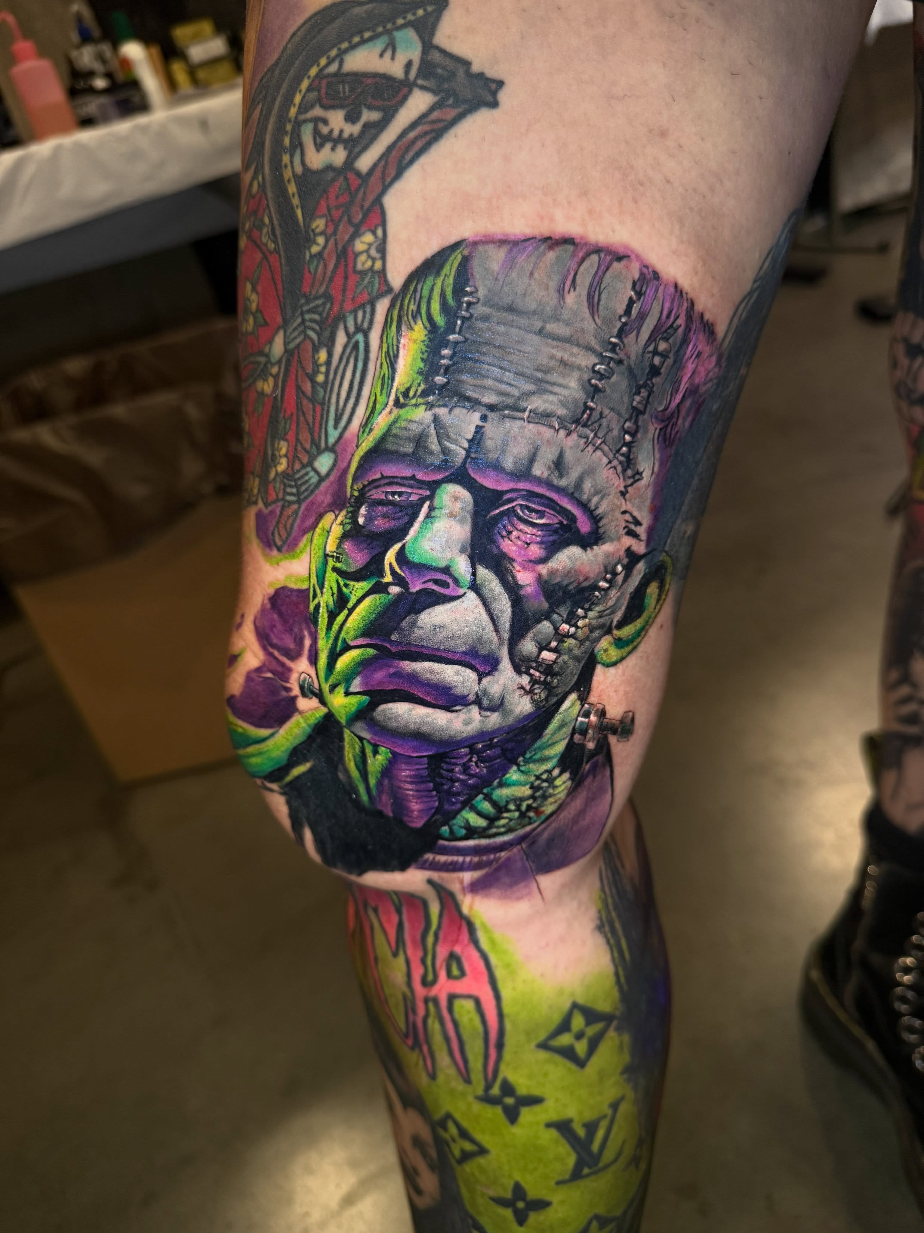 Tattoo by @kenzi.tattoo — realism, dotwork