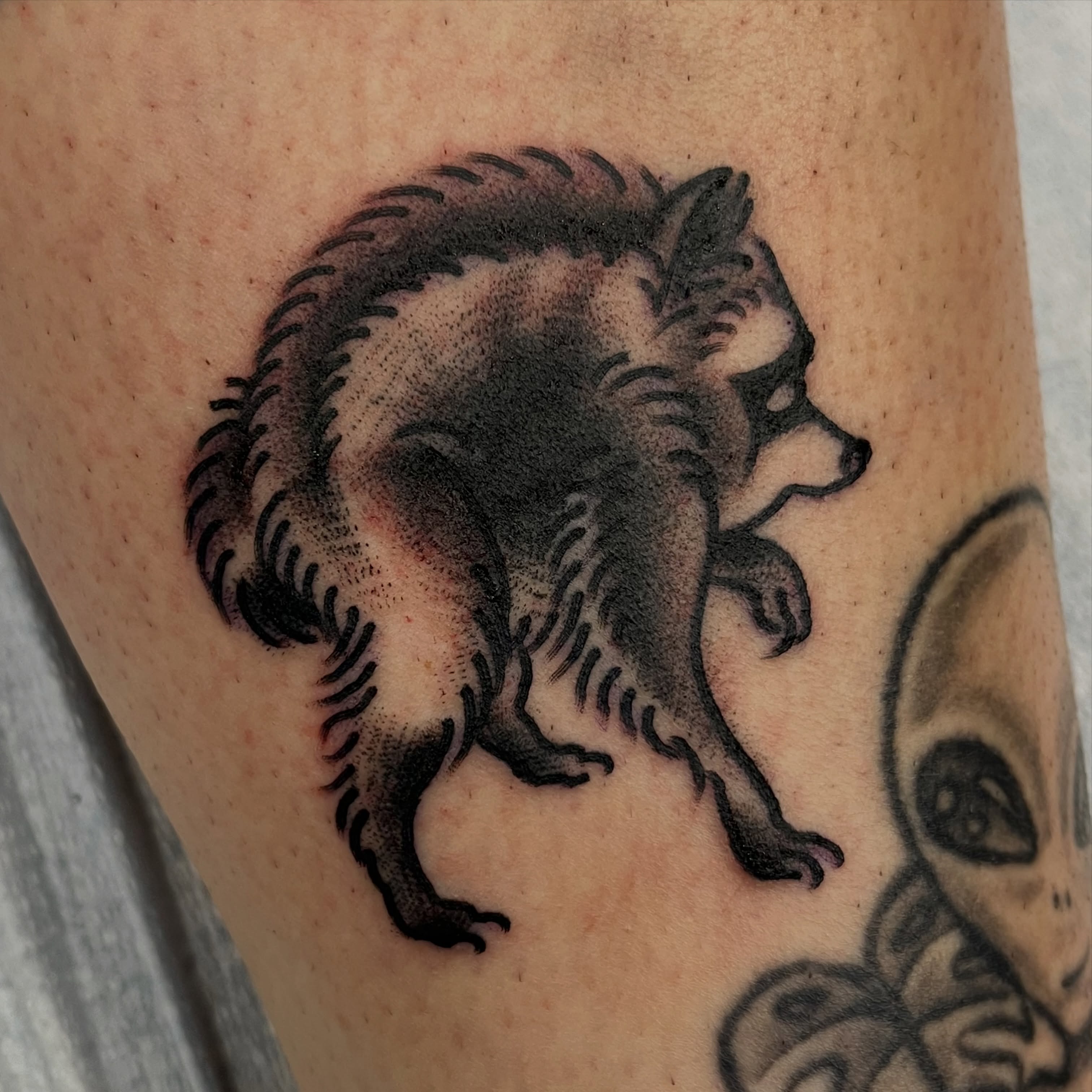Tattoo by @slimwinters — black_and_grey