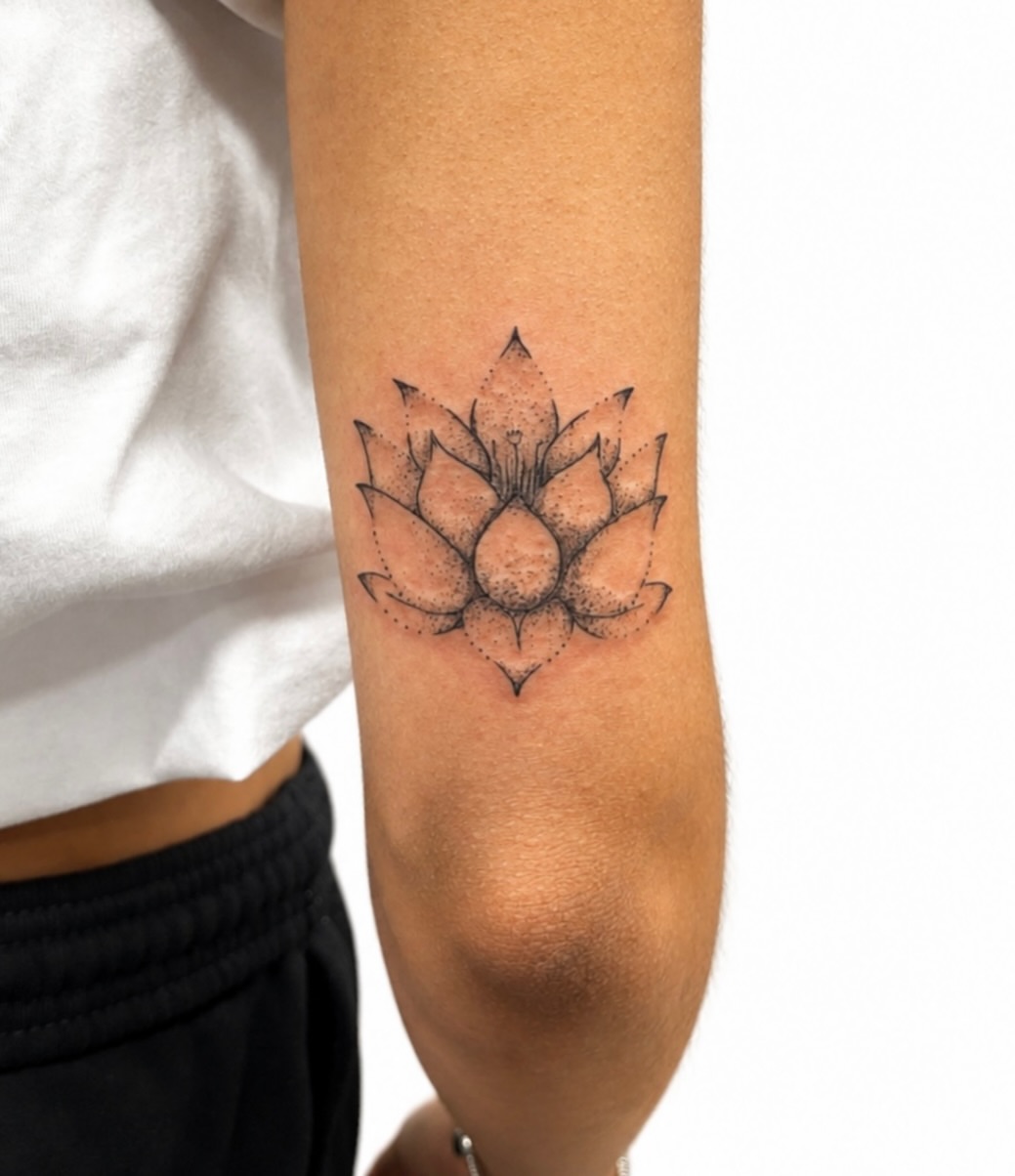 Tattoo by @handofheen — dotwork