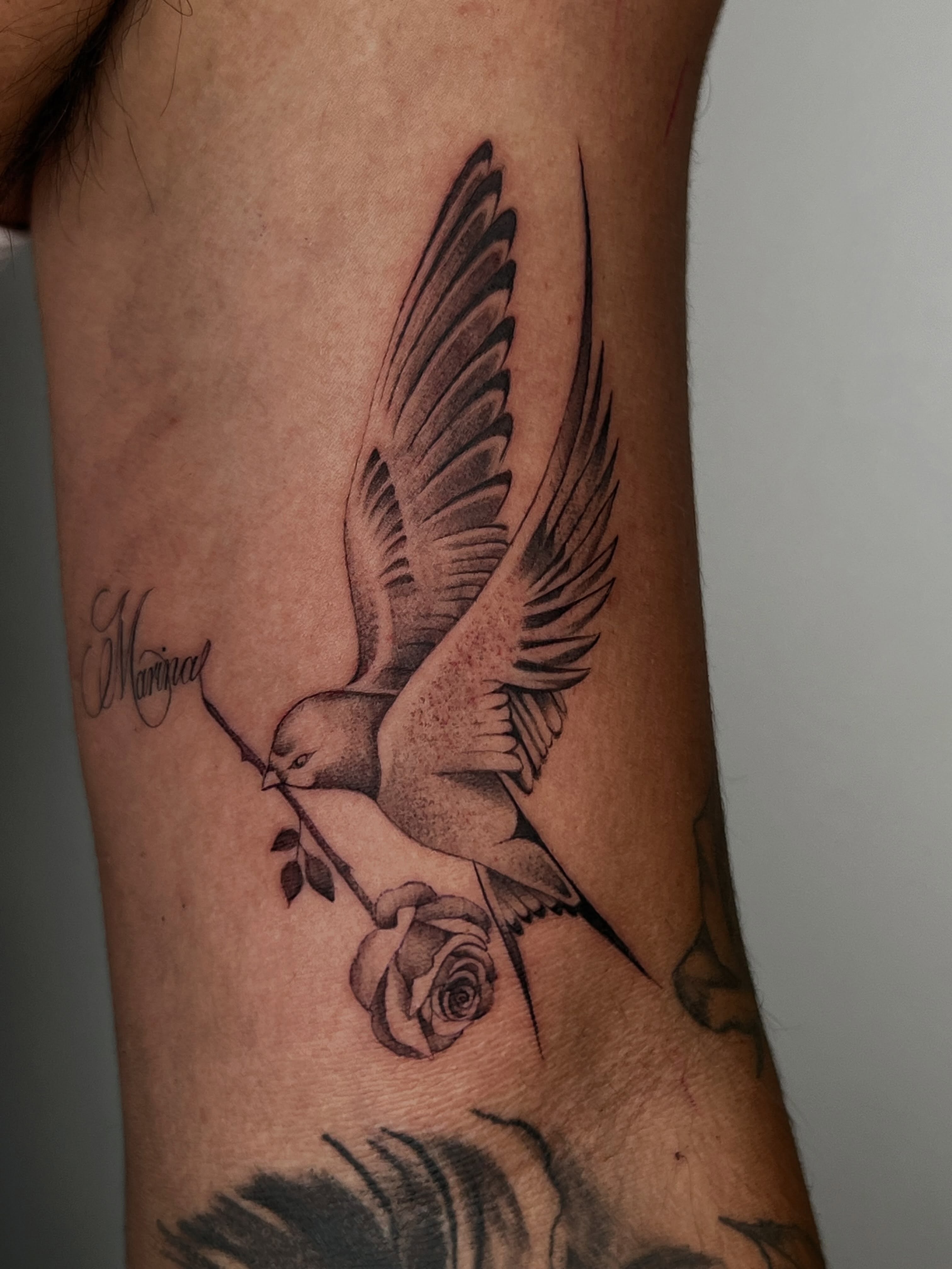 Tattoo by @jusan.tattoos — black_and_grey