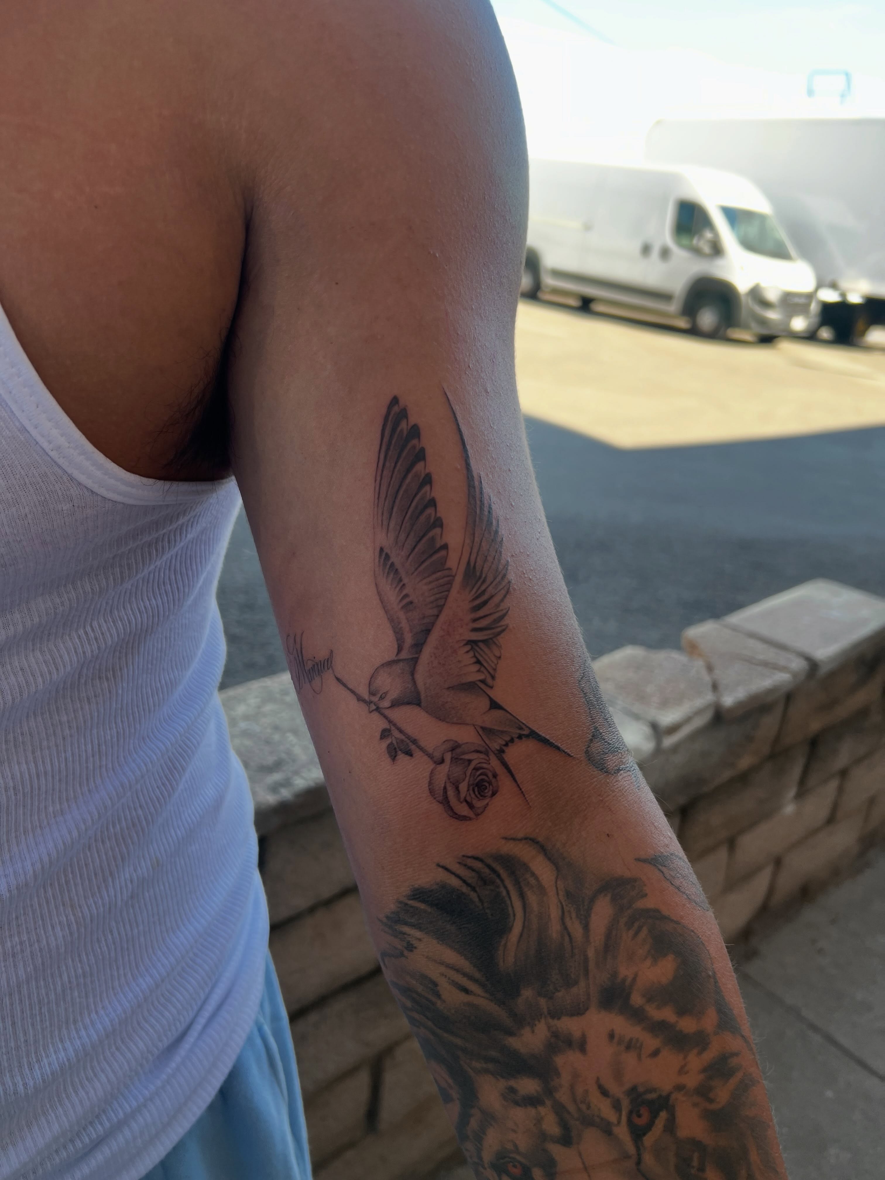 Tattoo by @jusan.tattoos — black_and_grey