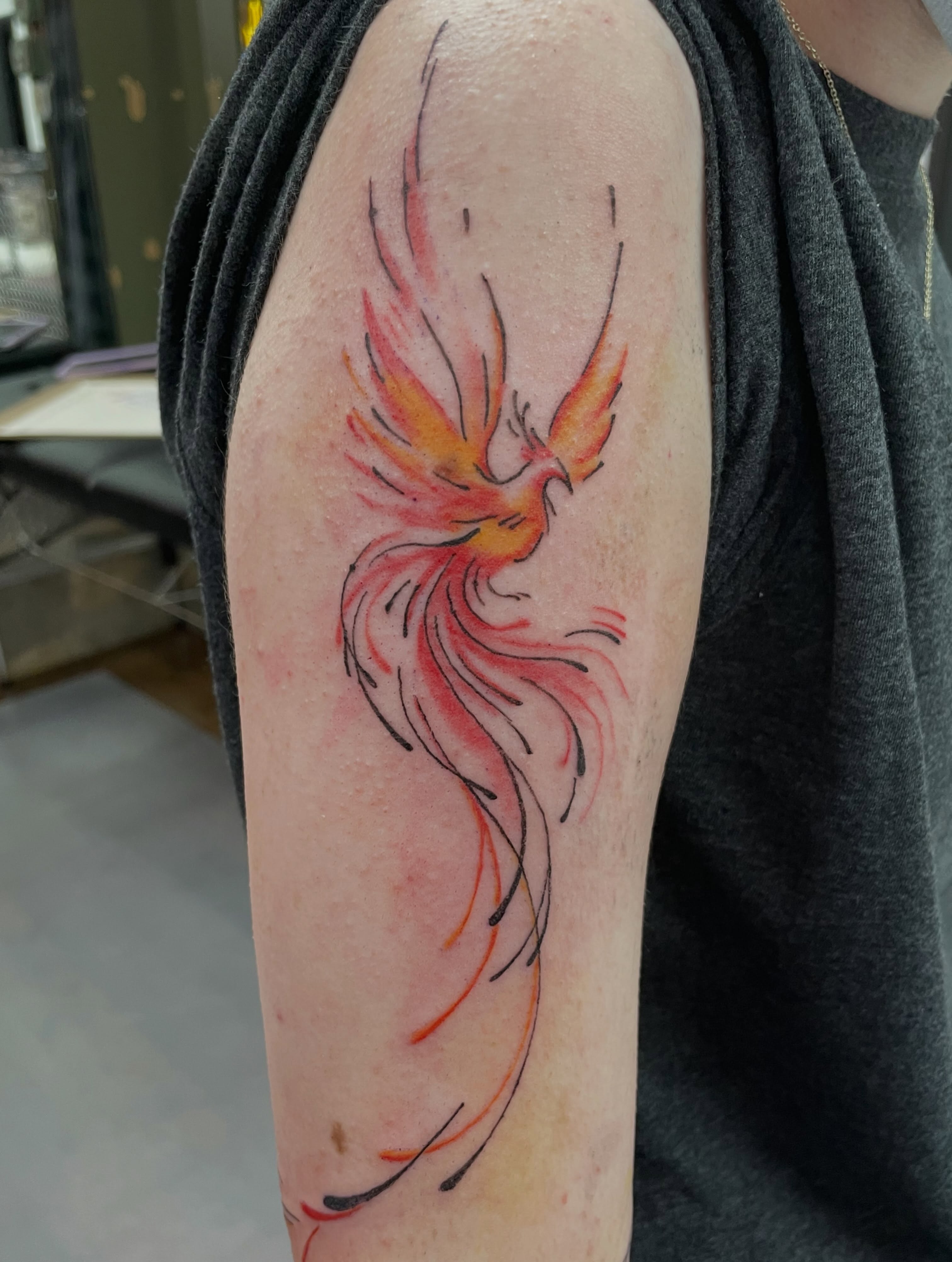 Tattoo by @mosestattoos — watercolor