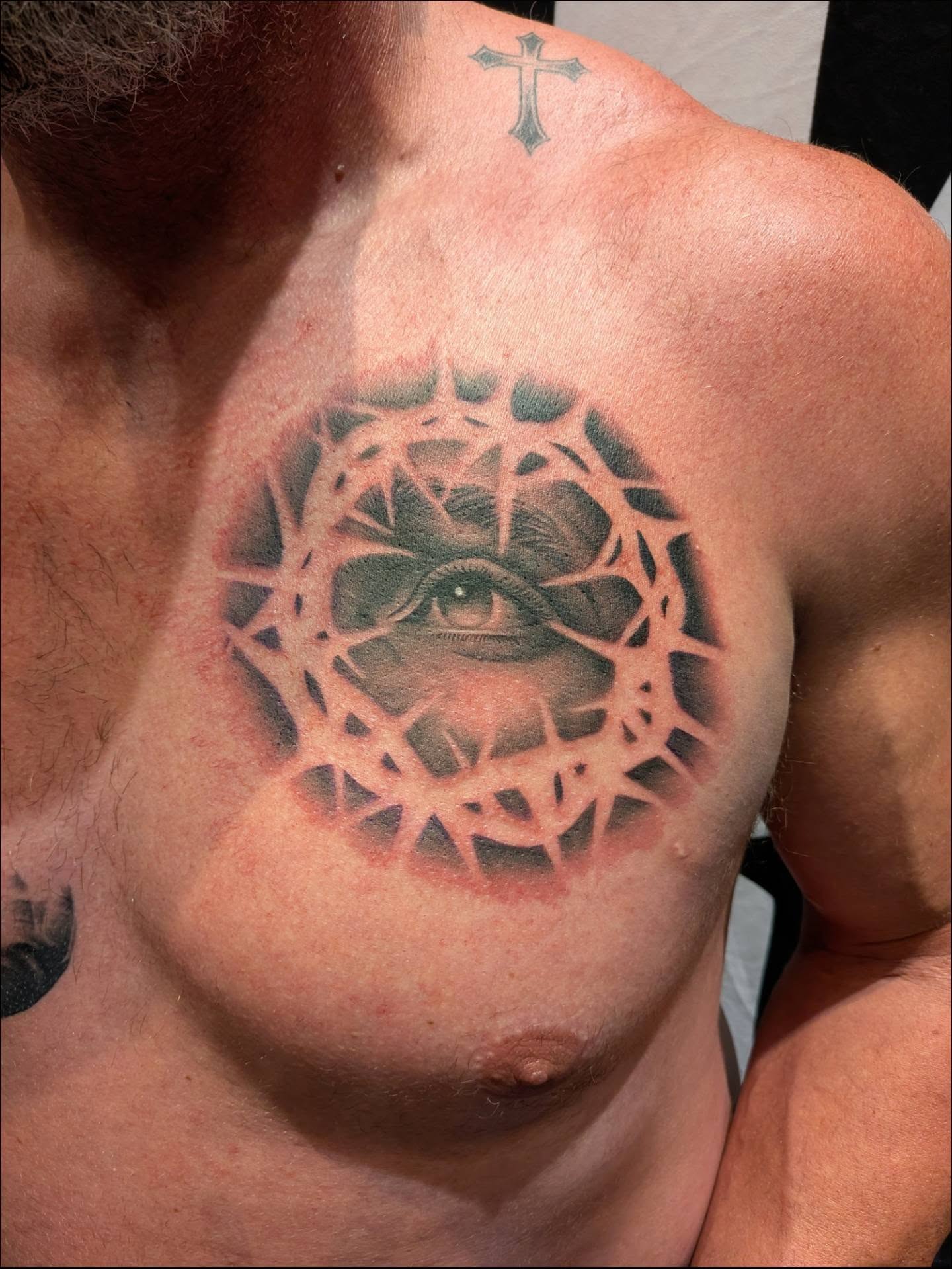 Tattoo by @fortwaynetattoofestival — realism, geometric