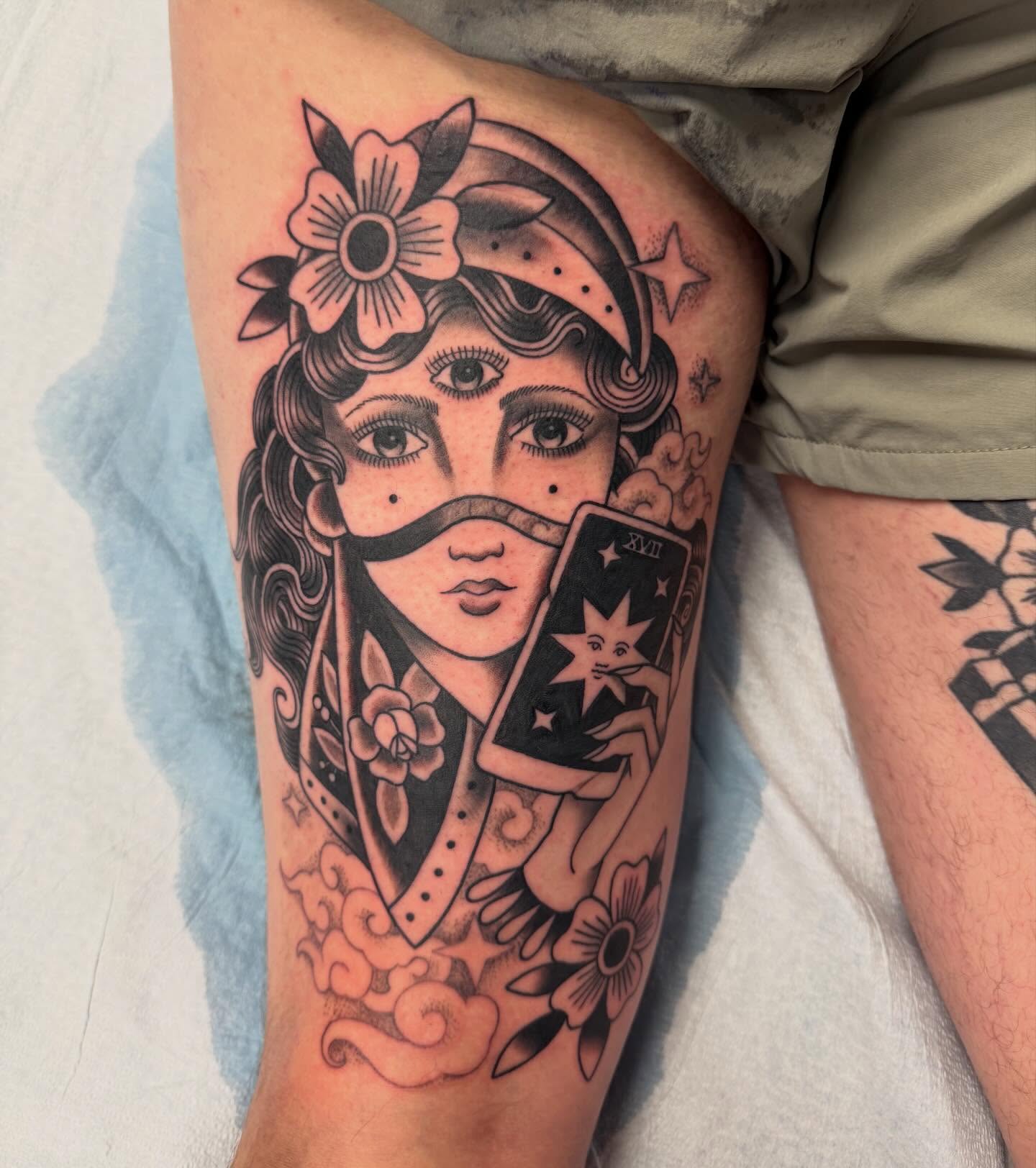 Tattoo by @chanimurat — american_traditional, dotwork