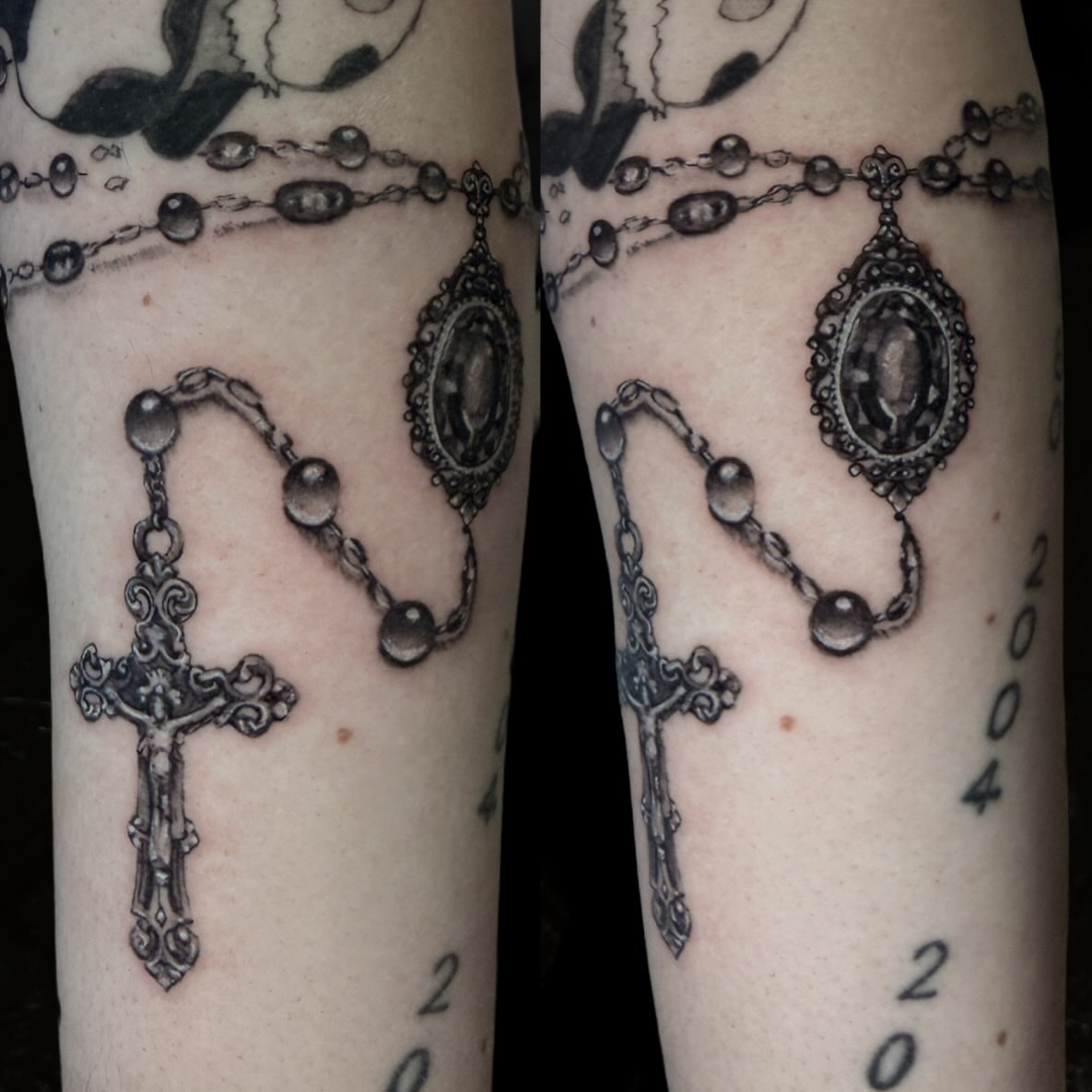 Tattoo by @_dreadnot_ — black_and_grey